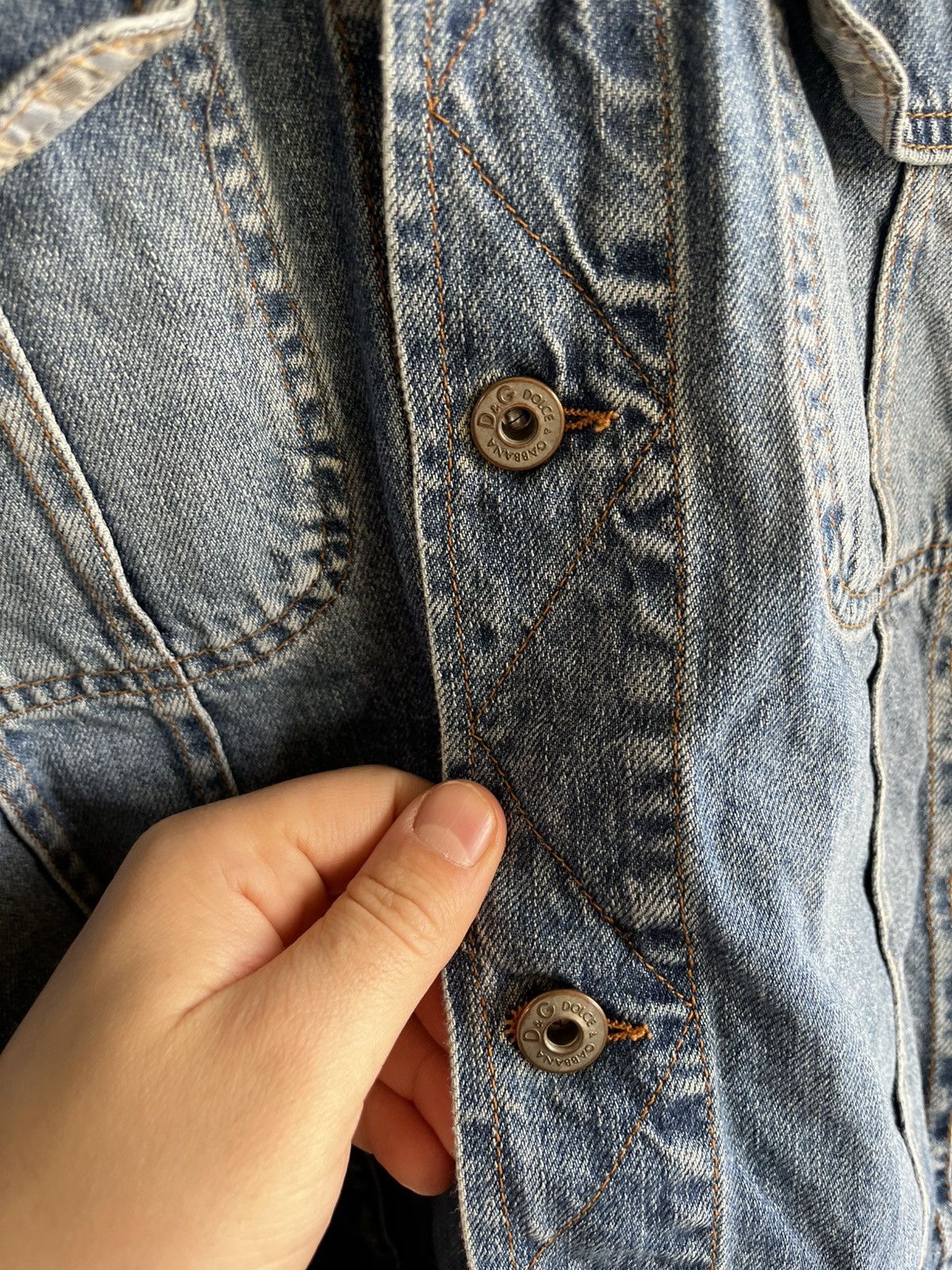 Dolce & Gabbana Dolce&Gabbana Distressed Denim Jacket Size US M / EU 48-50 / 2 - 6 Thumbnail