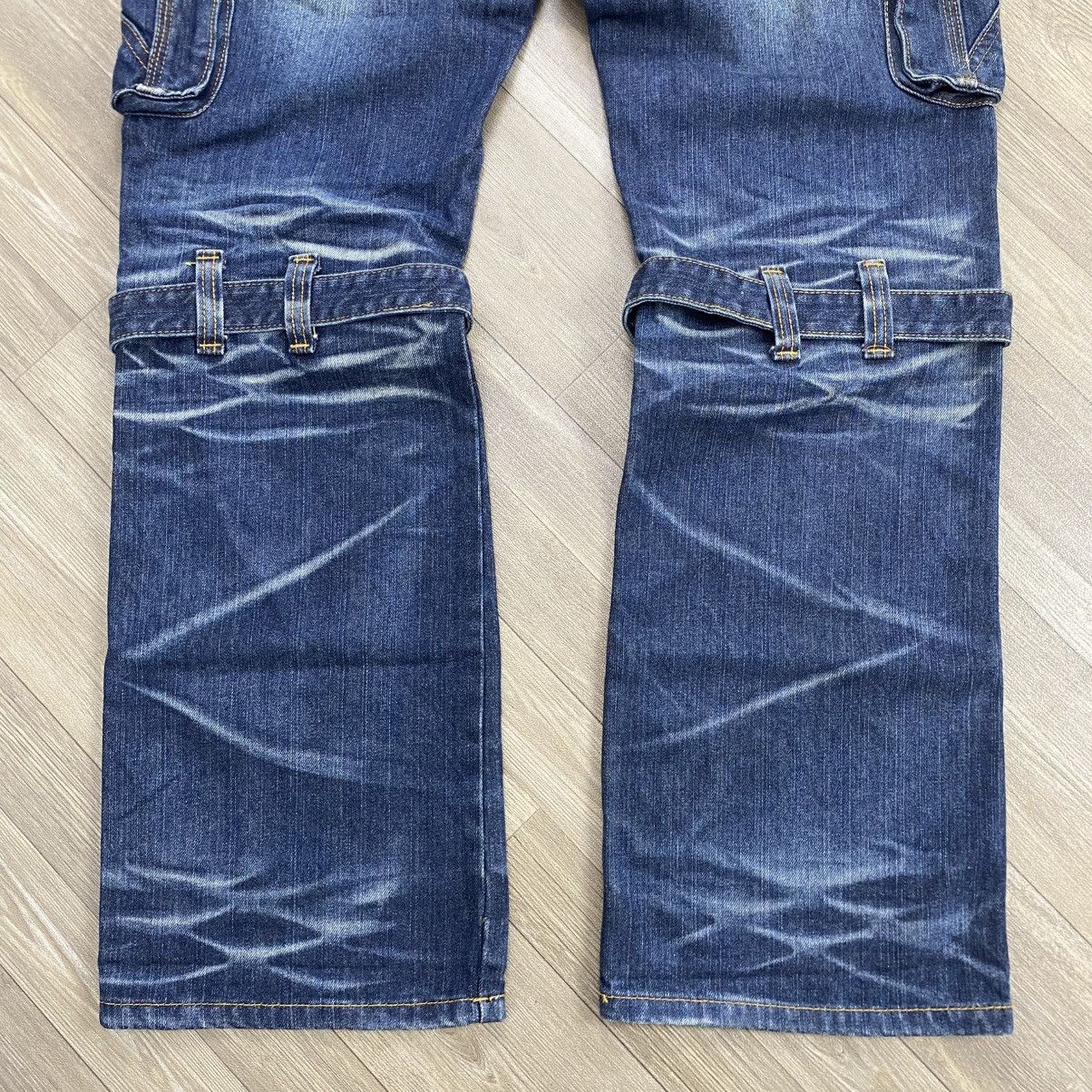Japanese Brand 2000s Tornado Mart Lgb Goa Faded Bondage Flared Jeans Y2K Size US 32 / EU 48 - 10 Thumbnail