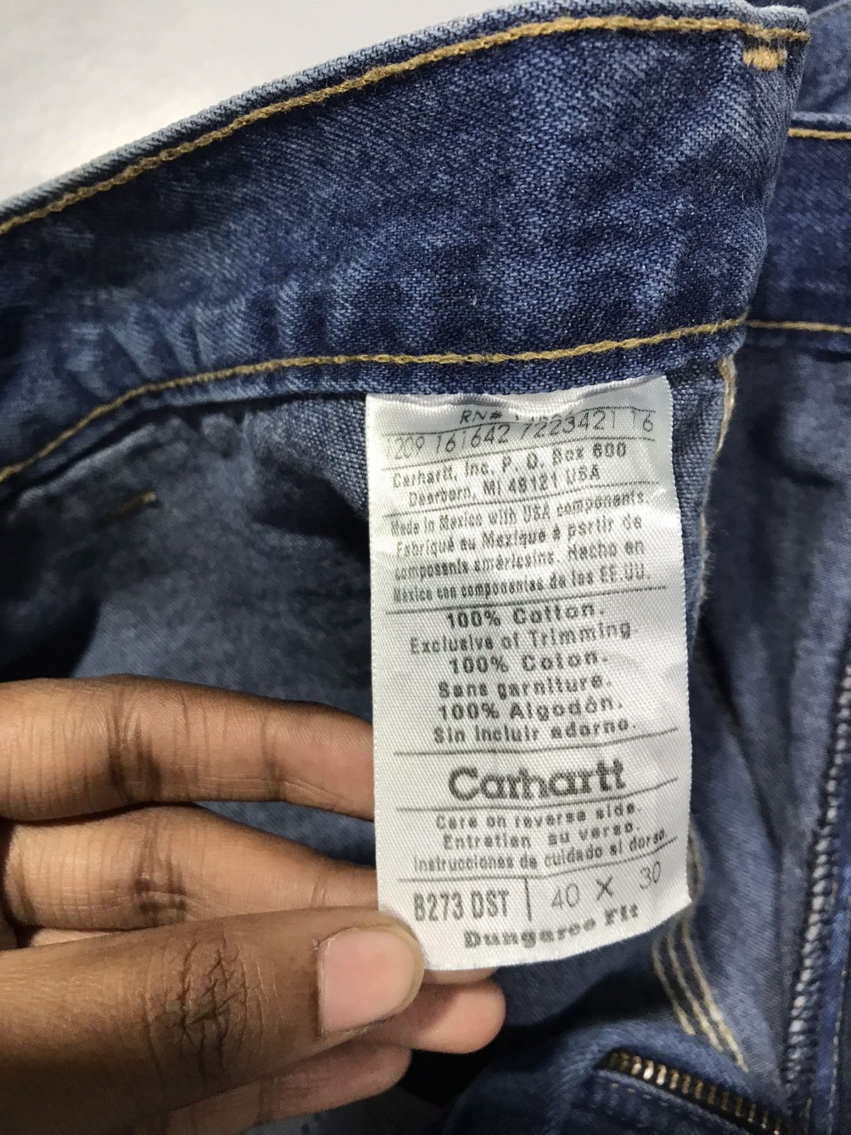 Carhartt Vintage Carhartt B273 DST double knee denim workwear Size US 40 / EU 56 - 6 Thumbnail