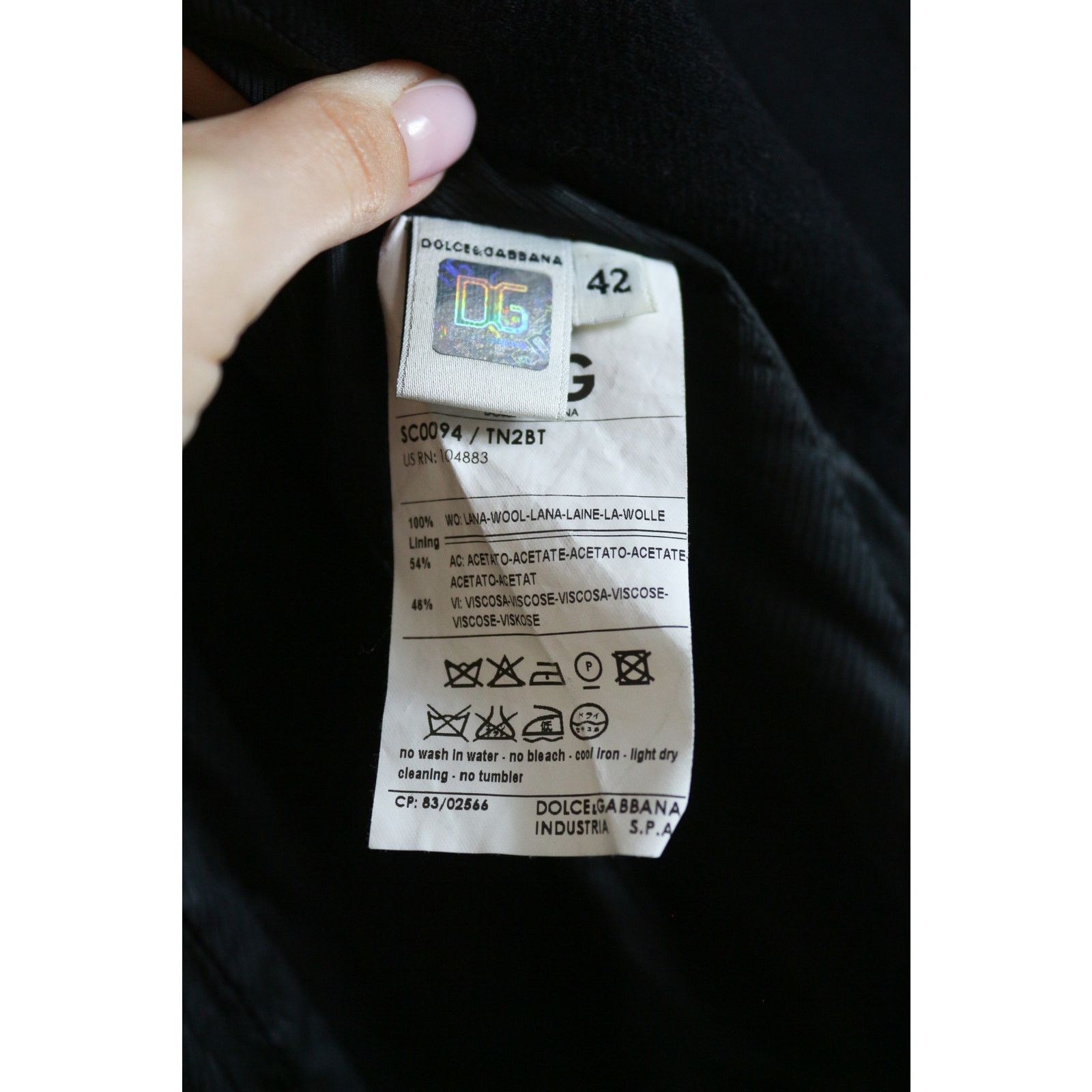 Dolce & Gabbana Dolce & Gabbana Wool Coat Black 42 size Size M / US 6-8 / IT 42-44 - 5 Thumbnail