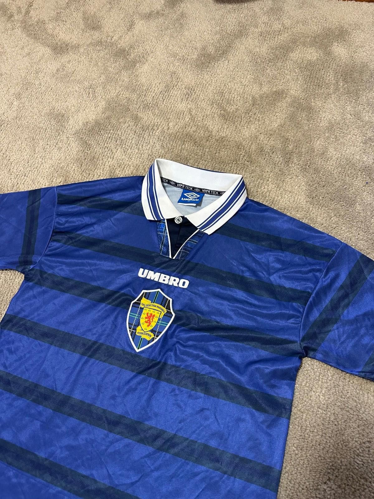 Umbro Umbro Scotland 1998-2000 Home Football Shirt Soccer Jersey Size US XL / EU 56 / 4 - 3 Thumbnail