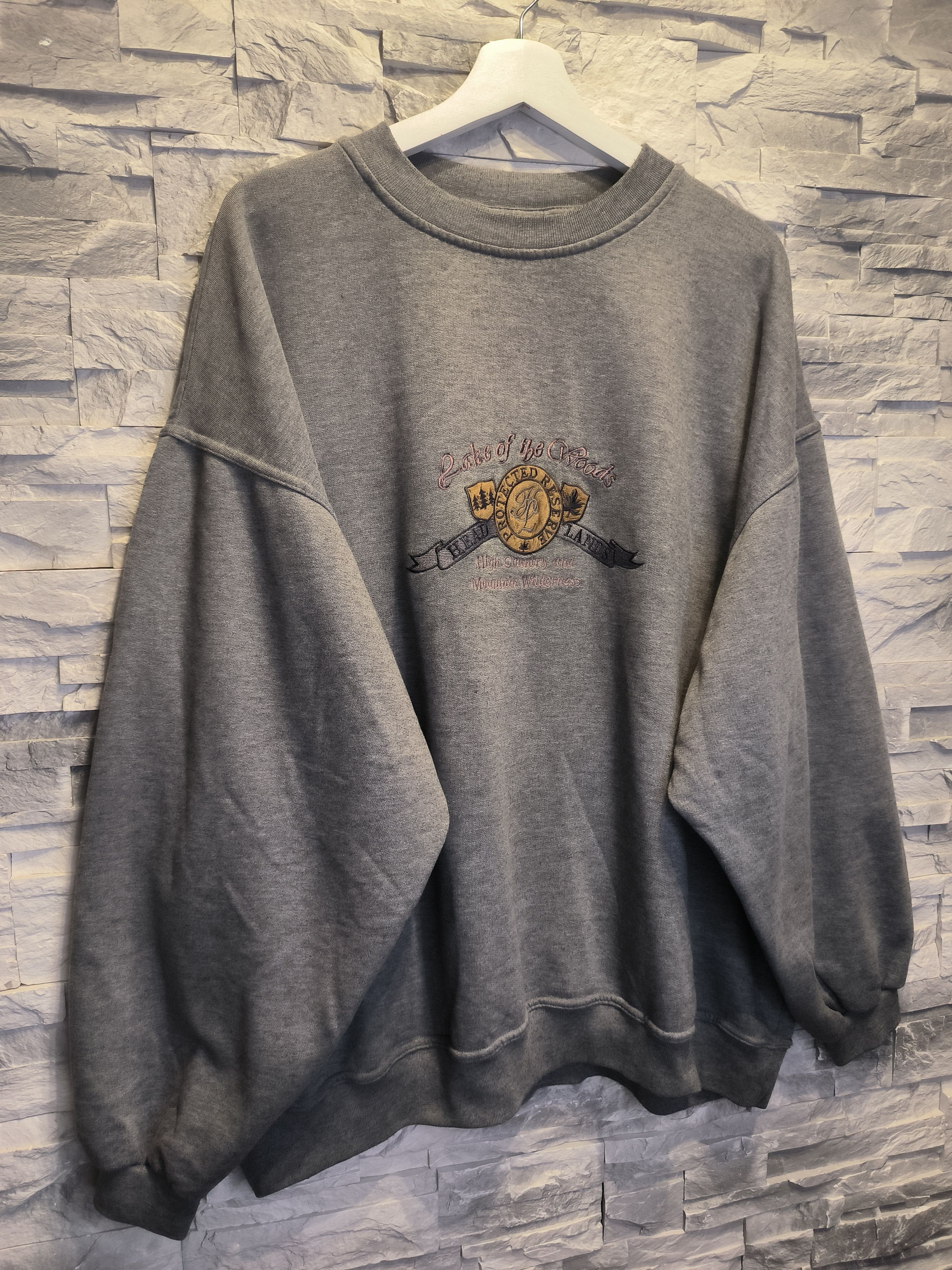 Vintage Vintage Headlands Lake Woods Protected Reserve Sweatshirt Size US XL / EU 56 / 4 - 3 Thumbnail