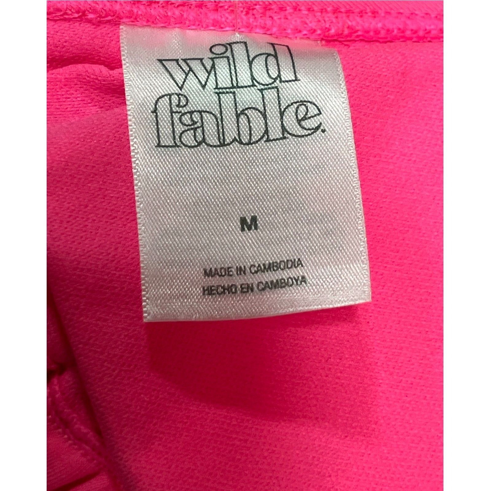 Other Wild Fable - Women's Strap Triangle Bikini Top - Pink - Medi Size ONE SIZE - 8 Thumbnail