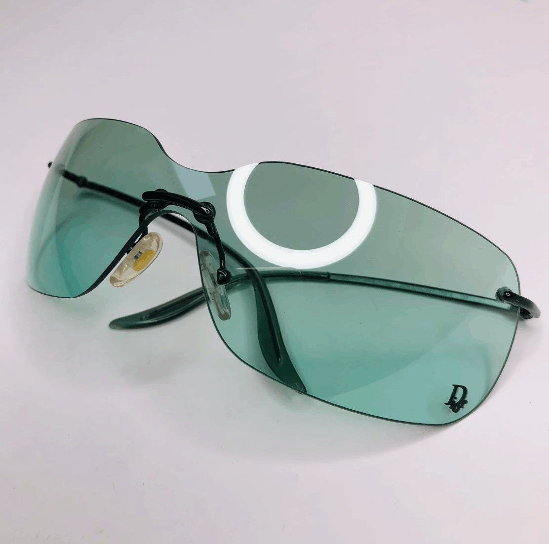 Christian Dior Monsieur × Dior × Vintage DIOR Sunglasses Bowling Wrap Shield Mask Ski Bike Pop Size ONE SIZE - 2 Thumbnail
