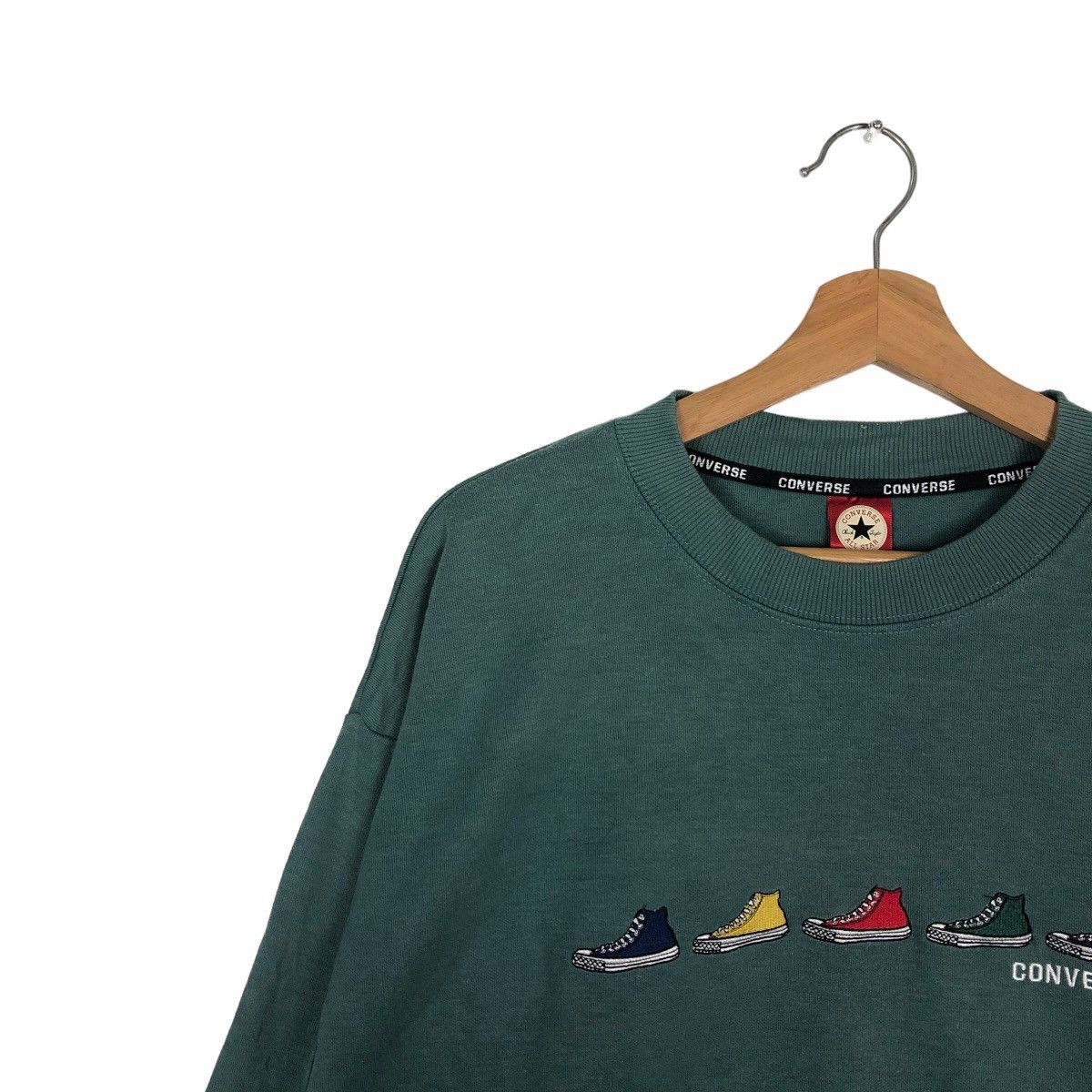 Japanese Brand 🔥90’s STREETWEAR CONVERSE CREWNECK SWEATSHIRT BIG LOGO USA Size US M / EU 48-50 / 2 - 6 Thumbnail
