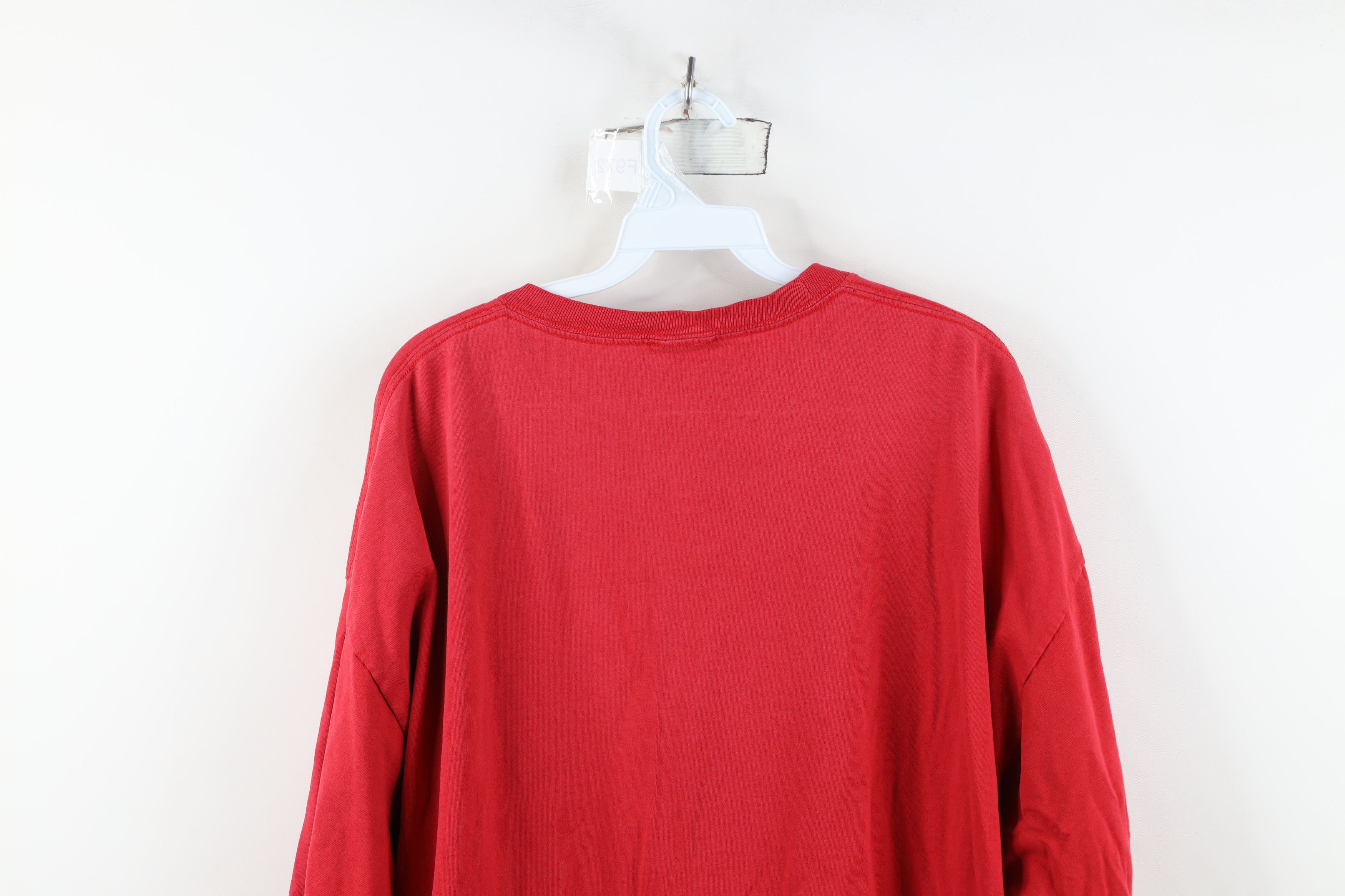 Vintage Vintage 90s Spell Out University of Wisconsin T-Shirt Red Size US XXL / EU 58 / 5 - 13 Thumbnail