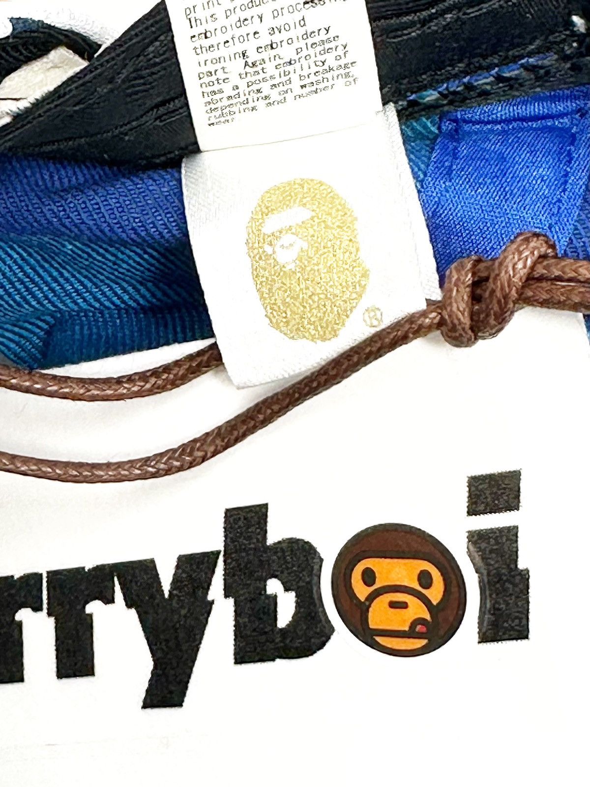 Bape BAPE Graffiti Check Panel Cap Blue Size ONE SIZE - 7 Thumbnail
