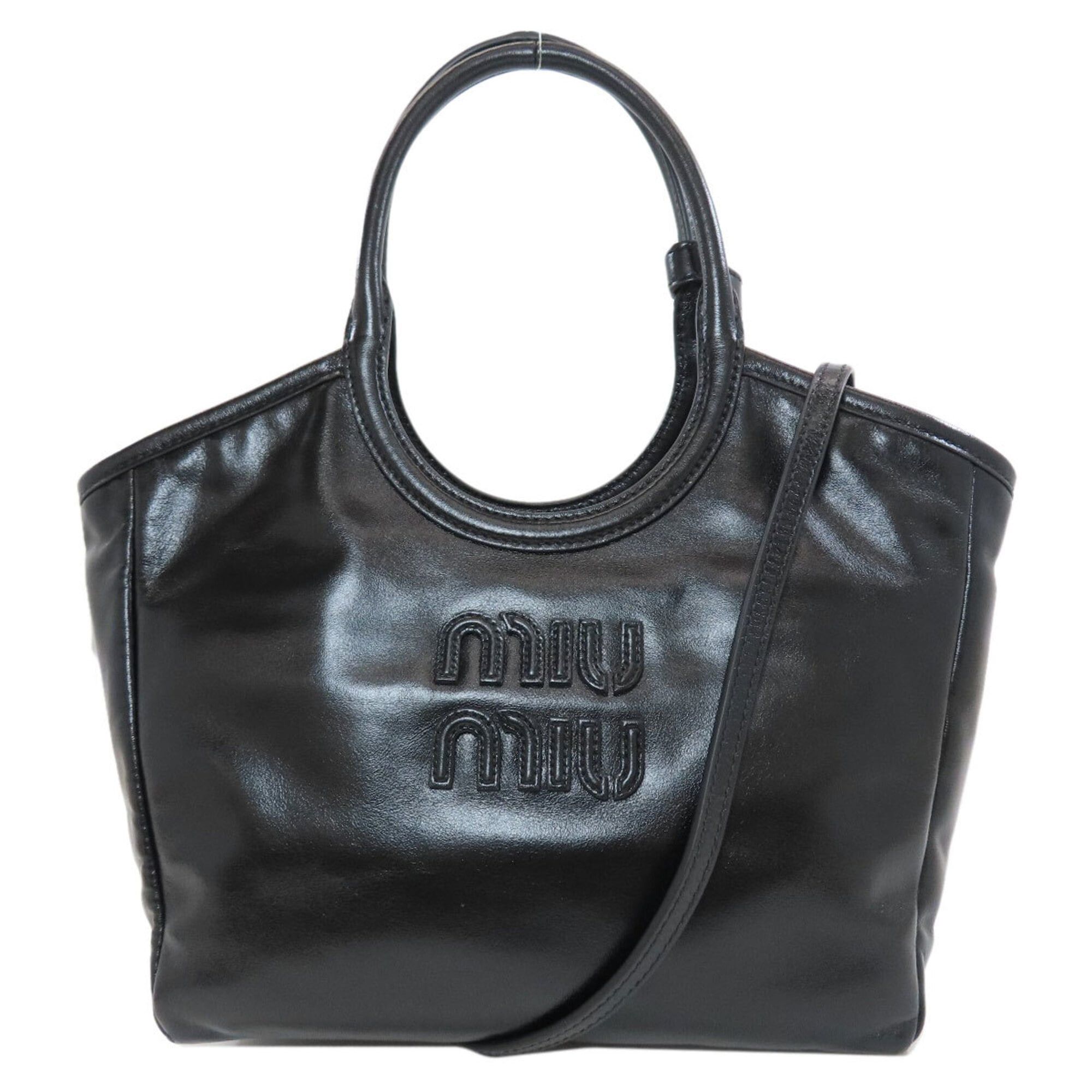 Miu Miu Miu Miu Miu Ivy 2-Way Tote Bag, Calfskin, Women's MIUMIU Size ONE SIZE - 1 Thumbnail
