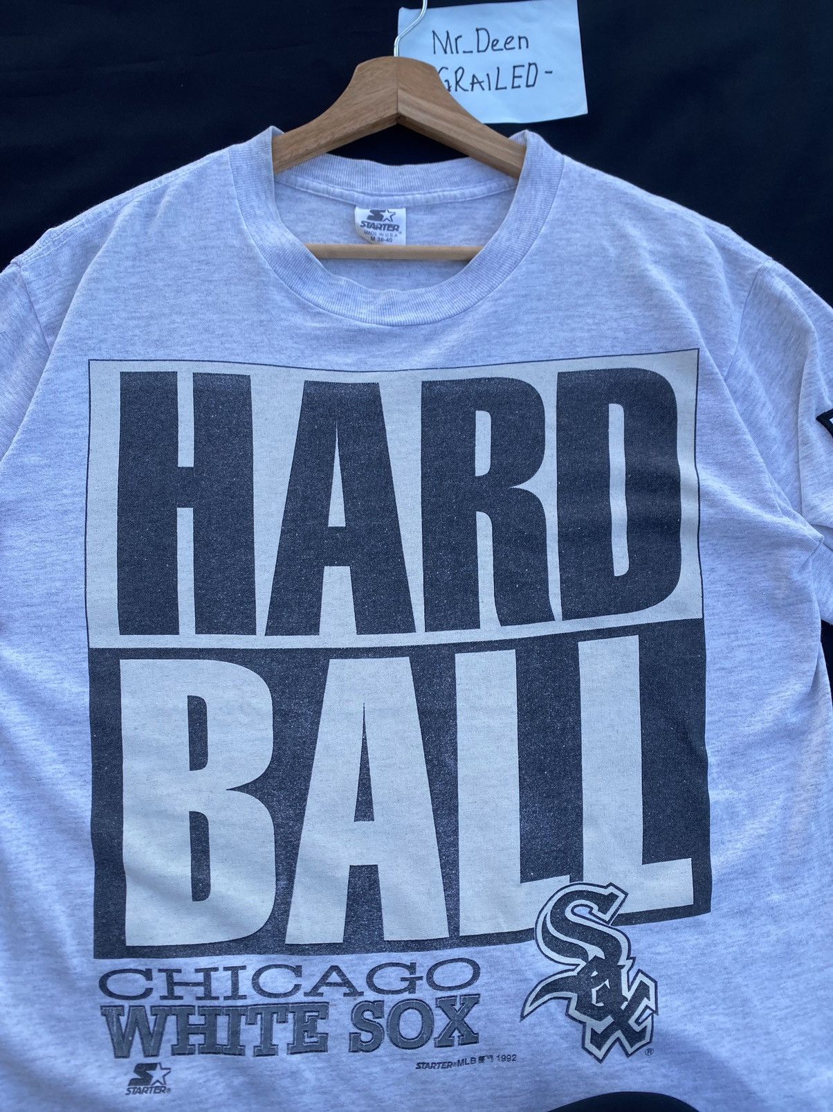 MLB Rare Vintage 1992s Chicago White SOX MLB x Starter Tshirt Size US M / EU 48-50 / 2 - 9 Thumbnail