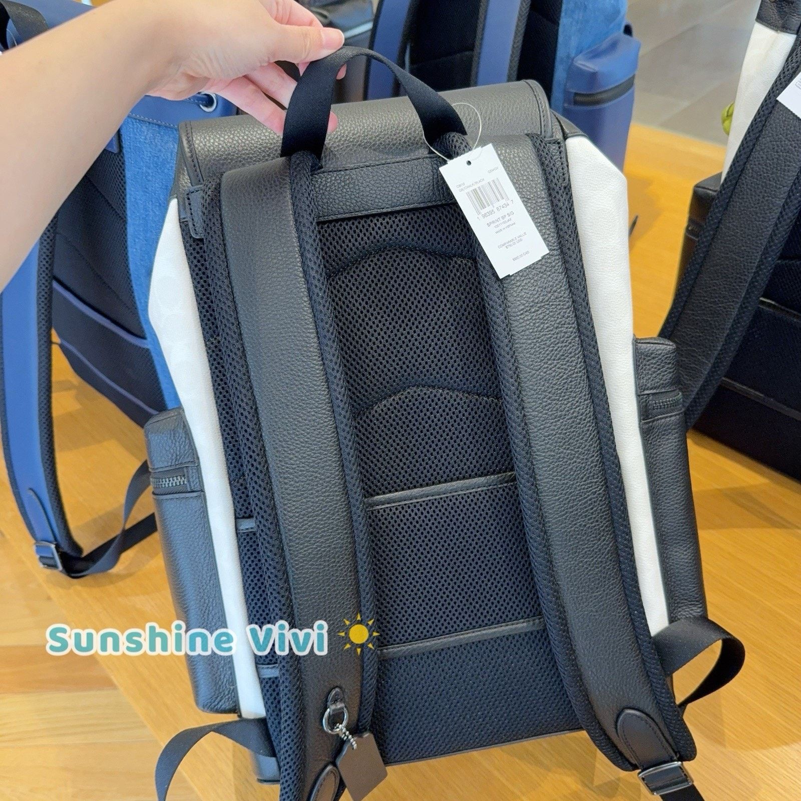 Coach NWT Coach MEN's Sprint Backpack CBI12 Gunmetal/Chalk/Black Size ONE SIZE - 8 Thumbnail