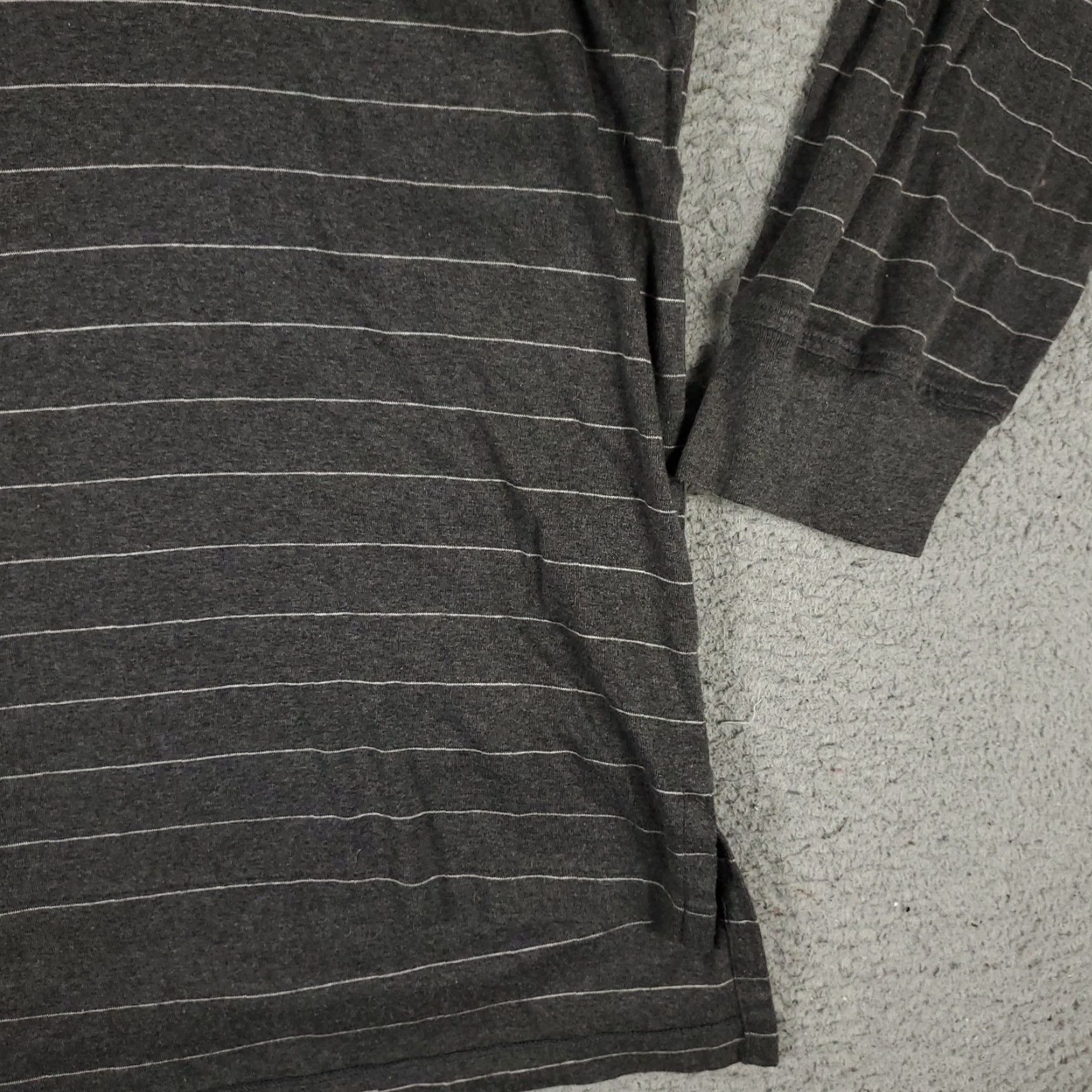 Ralph Lauren VINTAGE Ralph Lauren Polo Shirt Men Striped Gray 2XL Long Sleeve Casual Polo Mens 2XL Gray Polo Shirt Size US XXL / EU 58 / 5 - 4 Thumbnail