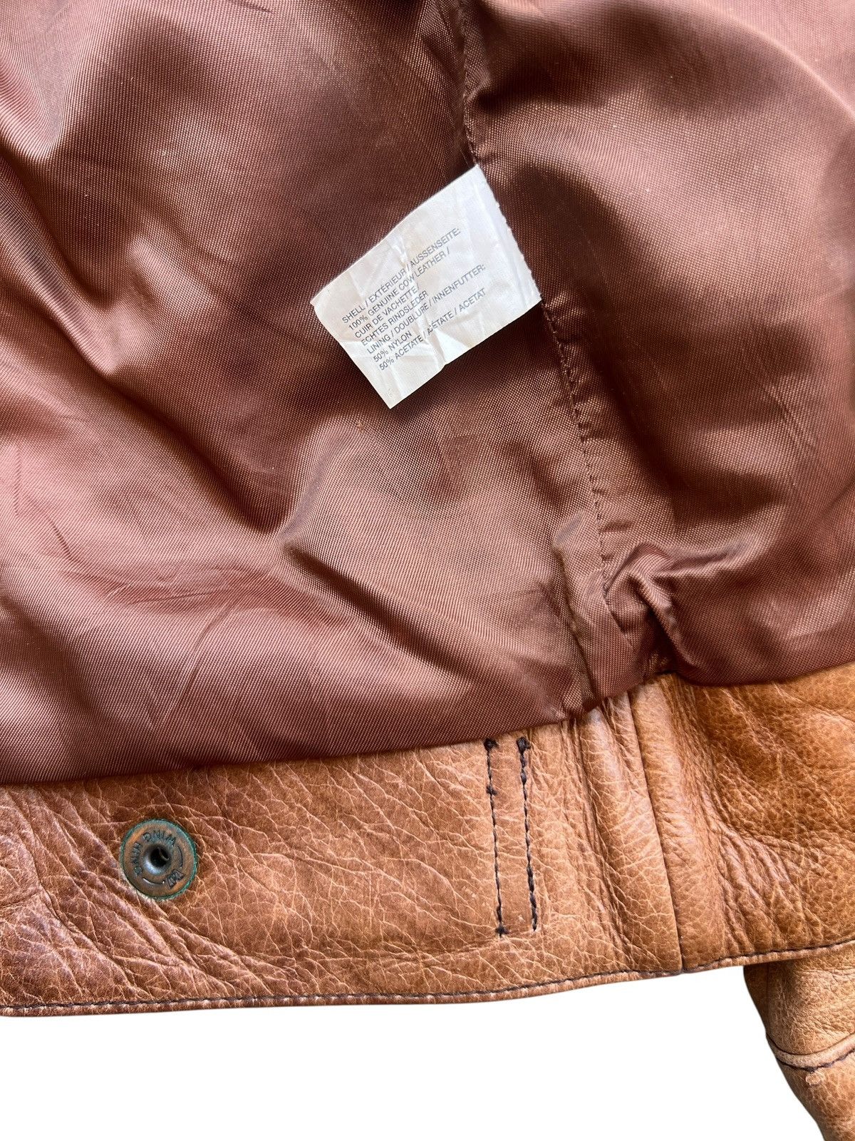 Gap Gap Brown Leather Jacket Size US S / EU 44-46 / 1 - 12 Thumbnail