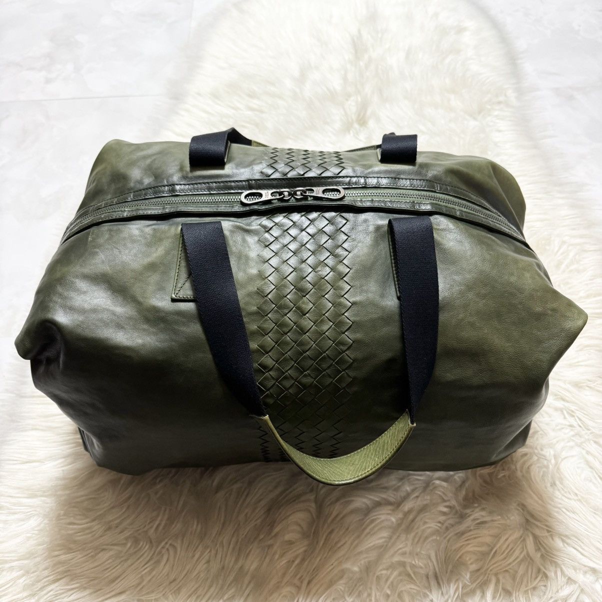 Bottega Veneta Auth Bottega Veneta Runway Intrecciato Leather Boston Bag Size ONE SIZE - 7 Thumbnail