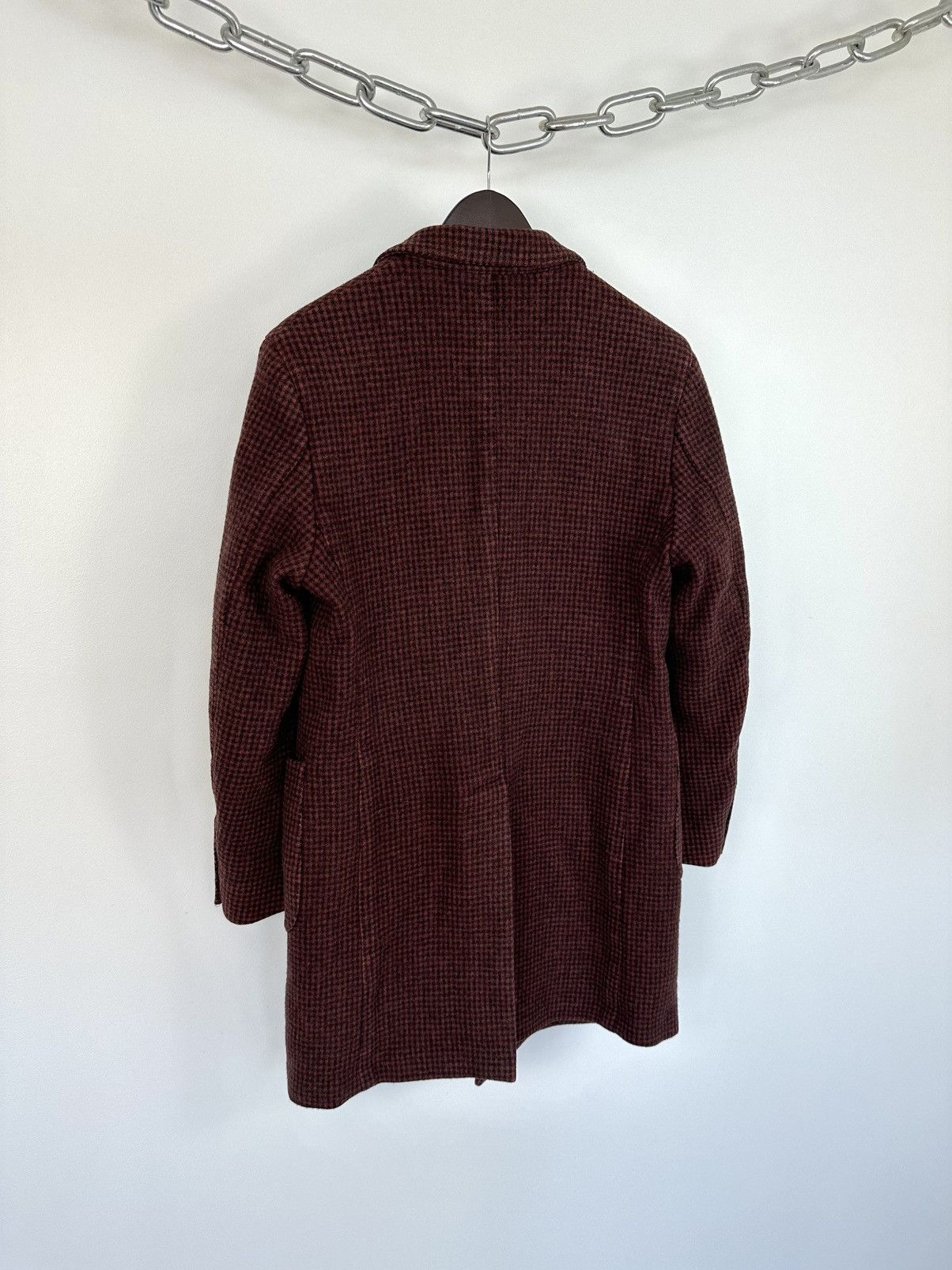 Lardini Vintage 90s Lardini Loro Piana Ing Double Breasted Wool Coat Size US M / EU 48-50 / 2 - 9 Thumbnail
