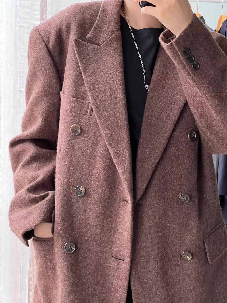 Yohji Yamamoto Yohji Yamamoto size s Red coffee blazer 2504-Nextarrow Size 36S - 1 Thumbnail