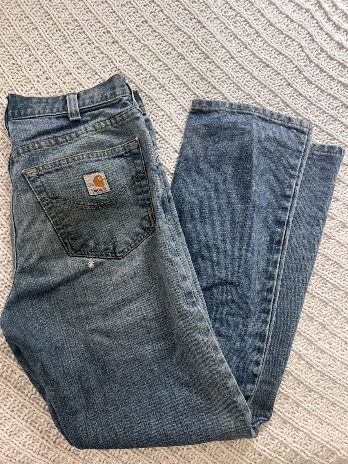 Carhartt straight leg mid rise jeans Size US 29 - 1 Thumbnail