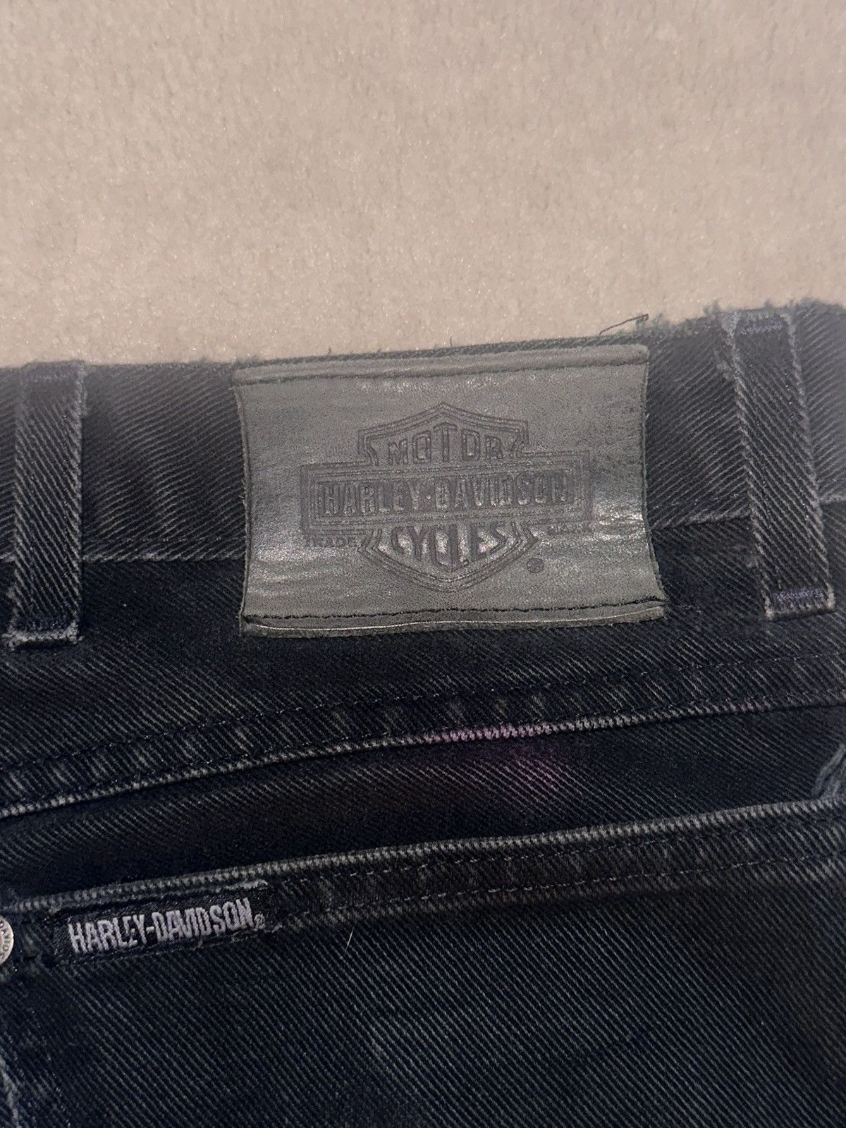 Harley Davidson × Vintage Vintage Harley Davidson jeans Size US 36 / EU 52 - 5 Thumbnail
