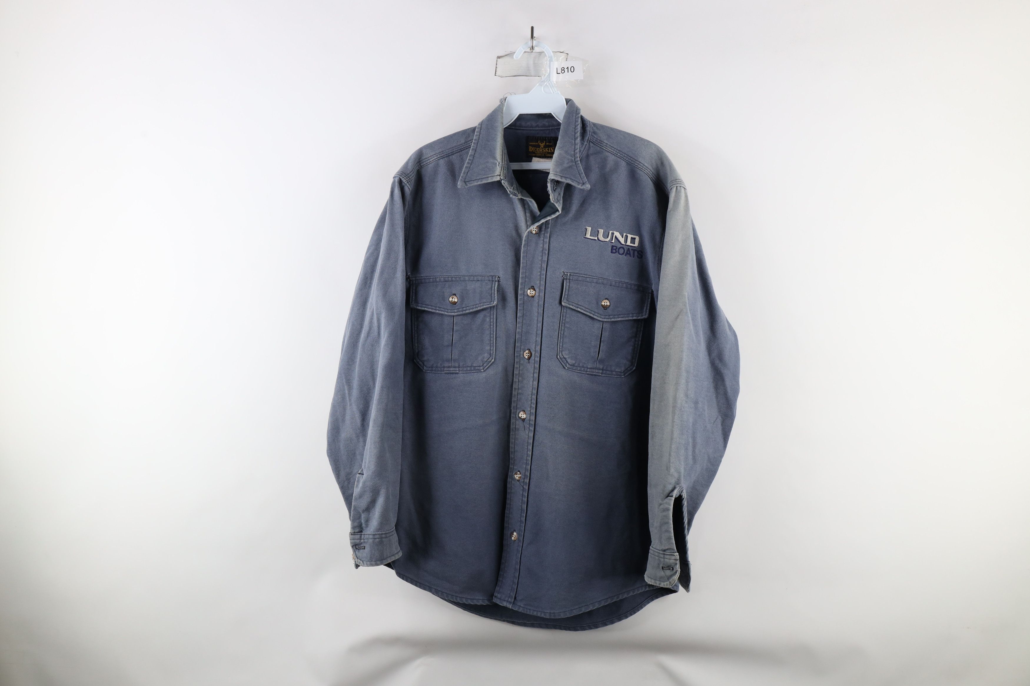 Vintage Vintage 70s Streetwear Boats Chamois Cloth Button Shirt USA Size US M / EU 48-50 / 2 - 1 Thumbnail