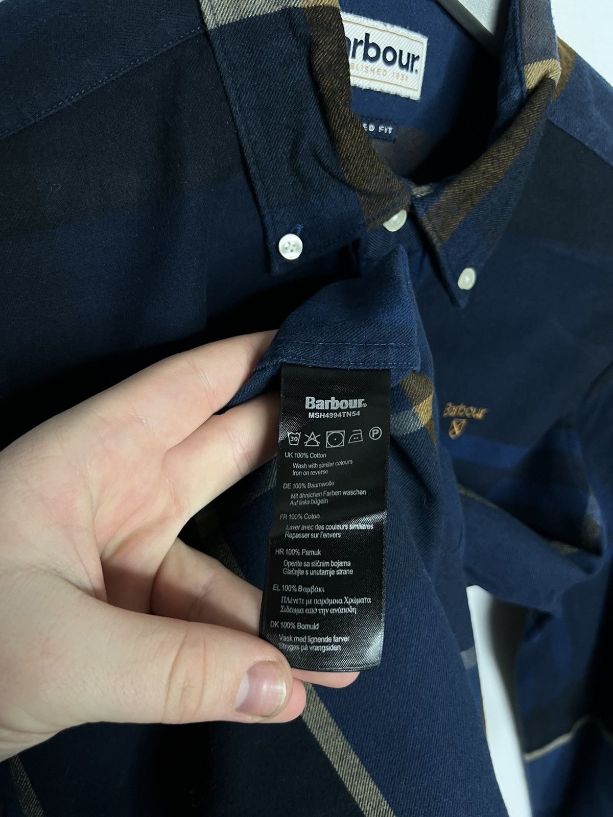 Barbour Vintage Barbour Striped Long Sleeve Shirt Rare Size US S / EU 44-46 / 1 - 10 Thumbnail