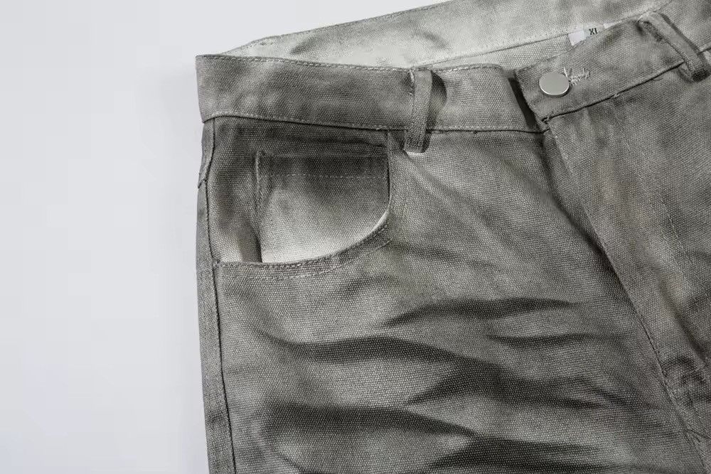 Designer × Vintage Washed Pleated High Street Straight Loose Jeans Pants Size US 30 / EU 46 - 5 Thumbnail