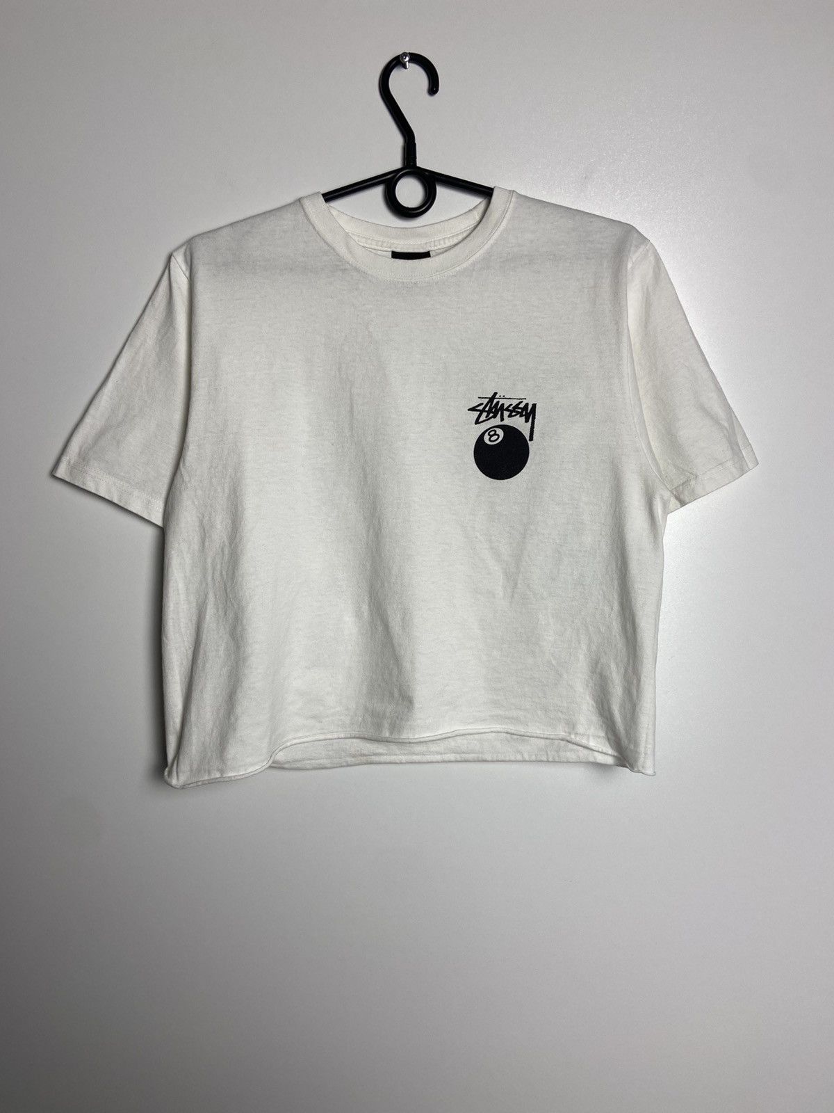 Vision Streetwear Stussy 8 Ball Billiards 1980 Cropped T-Shirt S Size Size US S / EU 44-46 / 1 - 2 Thumbnail