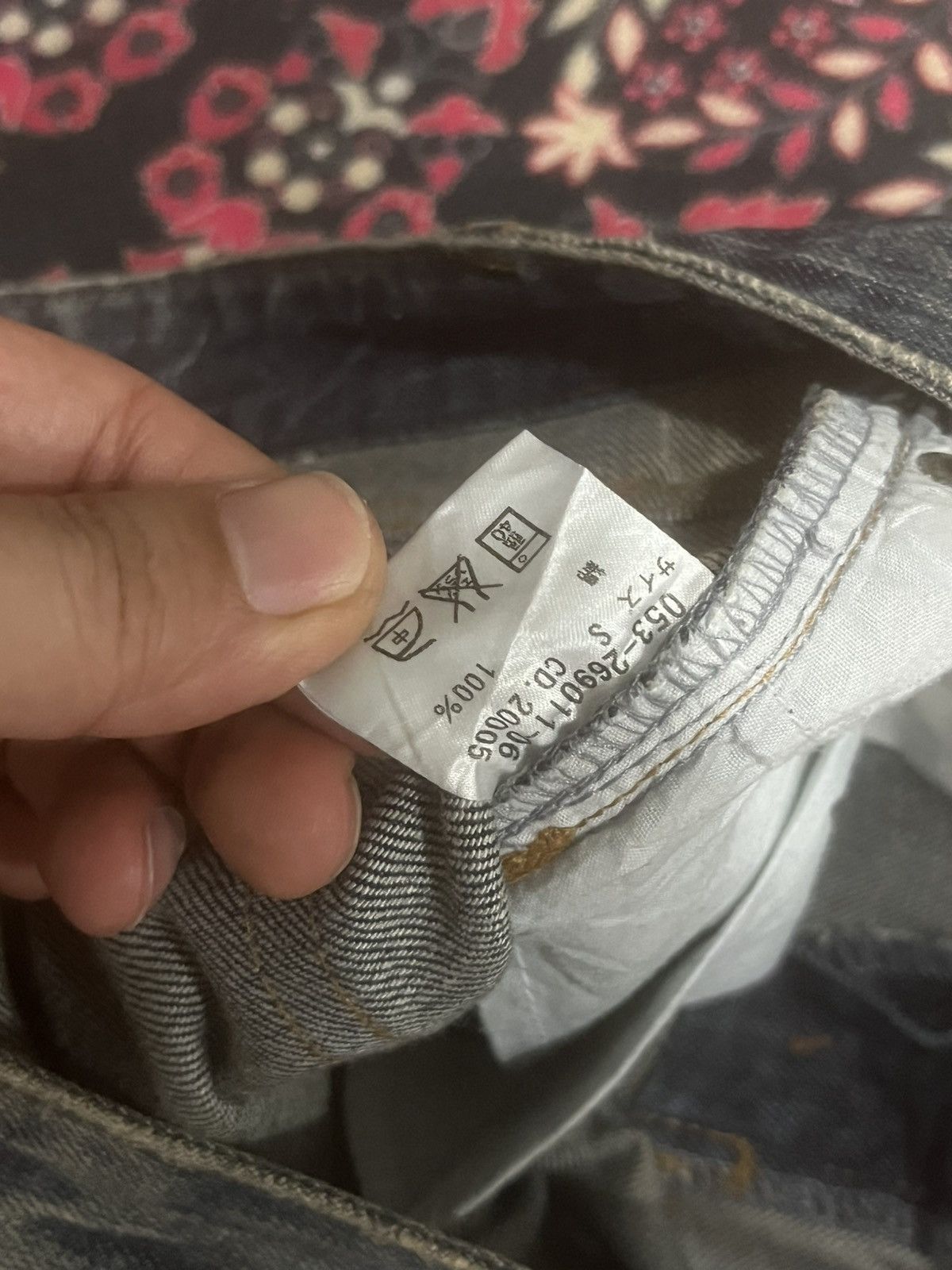 CIVARIZE Vintage Japanese Brand IGNI Dark Washed Distress Flare Jeans Size 28" / US 6 / IT 42 - 16 Thumbnail