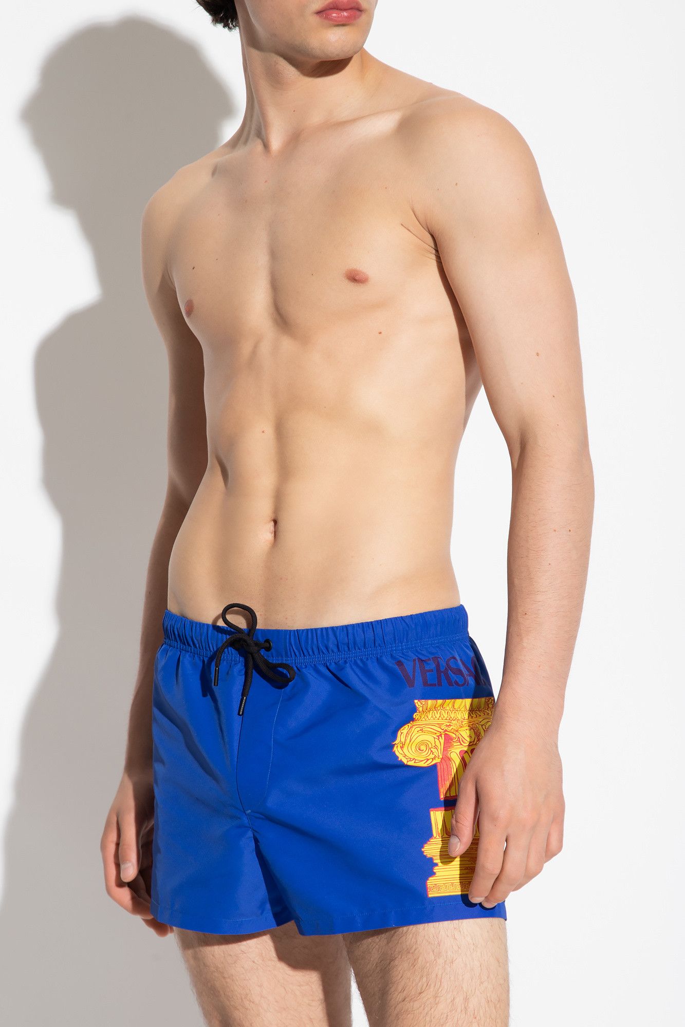 Versace VERSACE Colonnia blue Greek Column print swim shorts Small Size US 30 / EU 46 - 2 Thumbnail