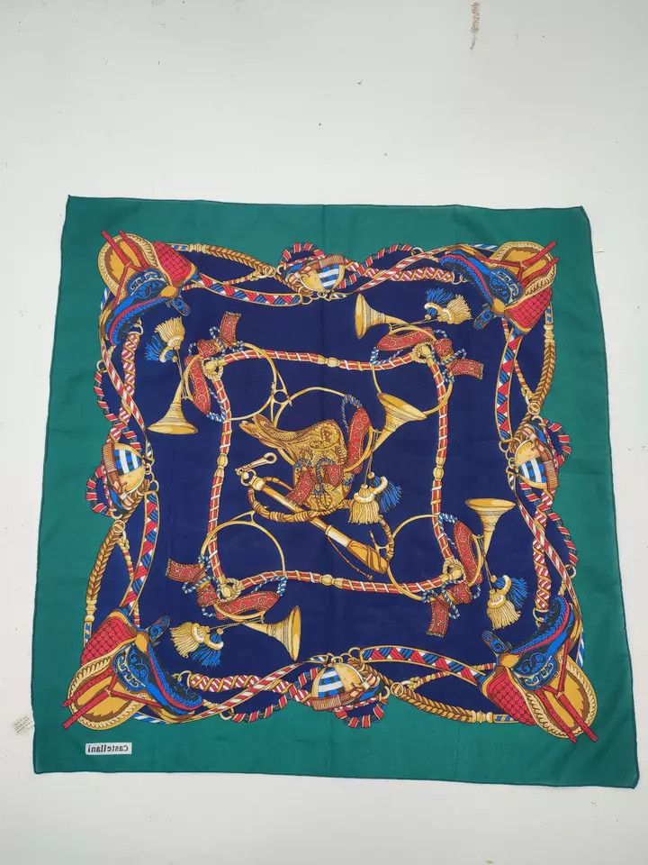 Vintage SCARF VINTAGE AUTHENTIC CASTELLANI 75x75 CM Size ONE SIZE - 5 Thumbnail
