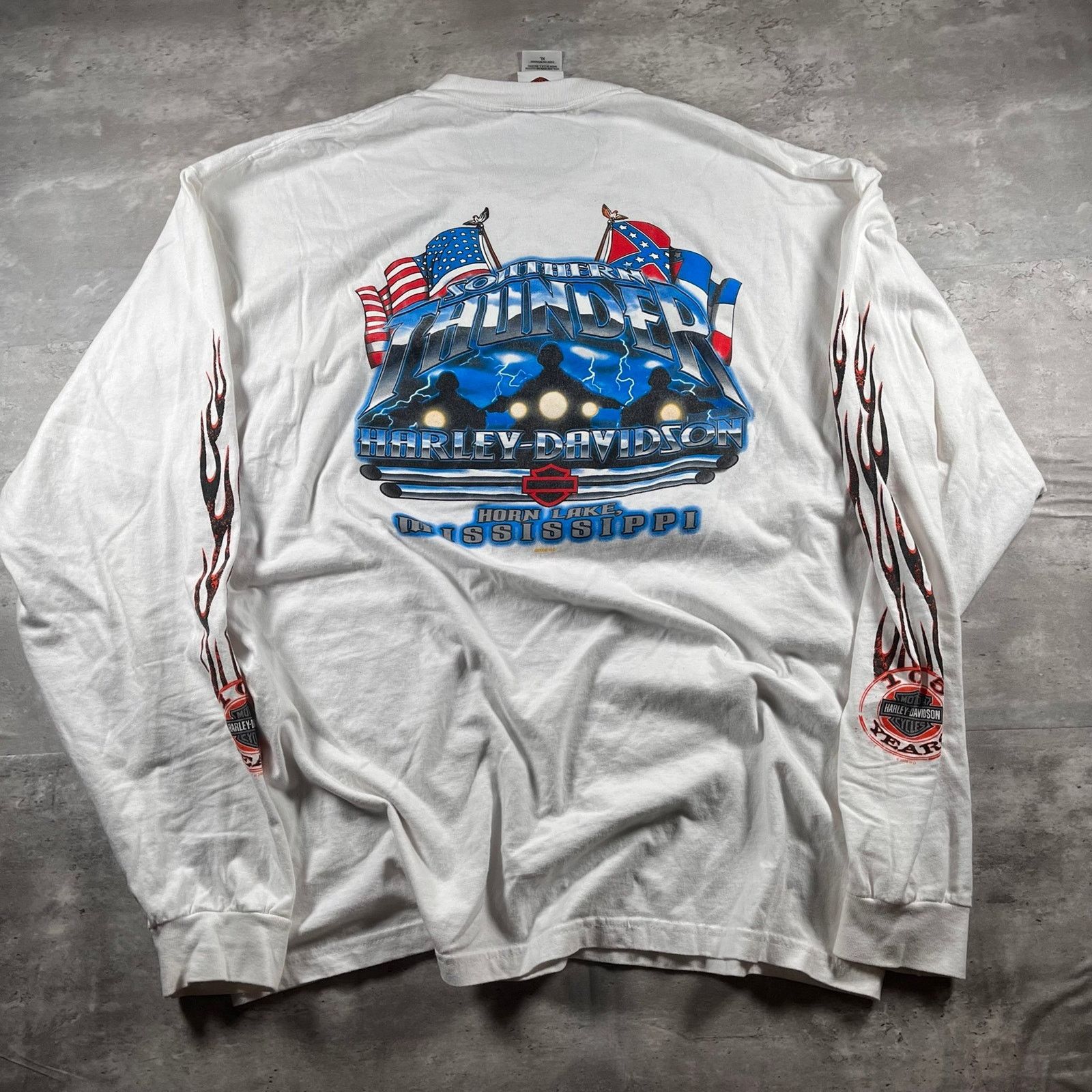 Harley Davidson Y2k Harley Davidson long sleeve Size US XL / EU 56 / 4 - 1 Thumbnail
