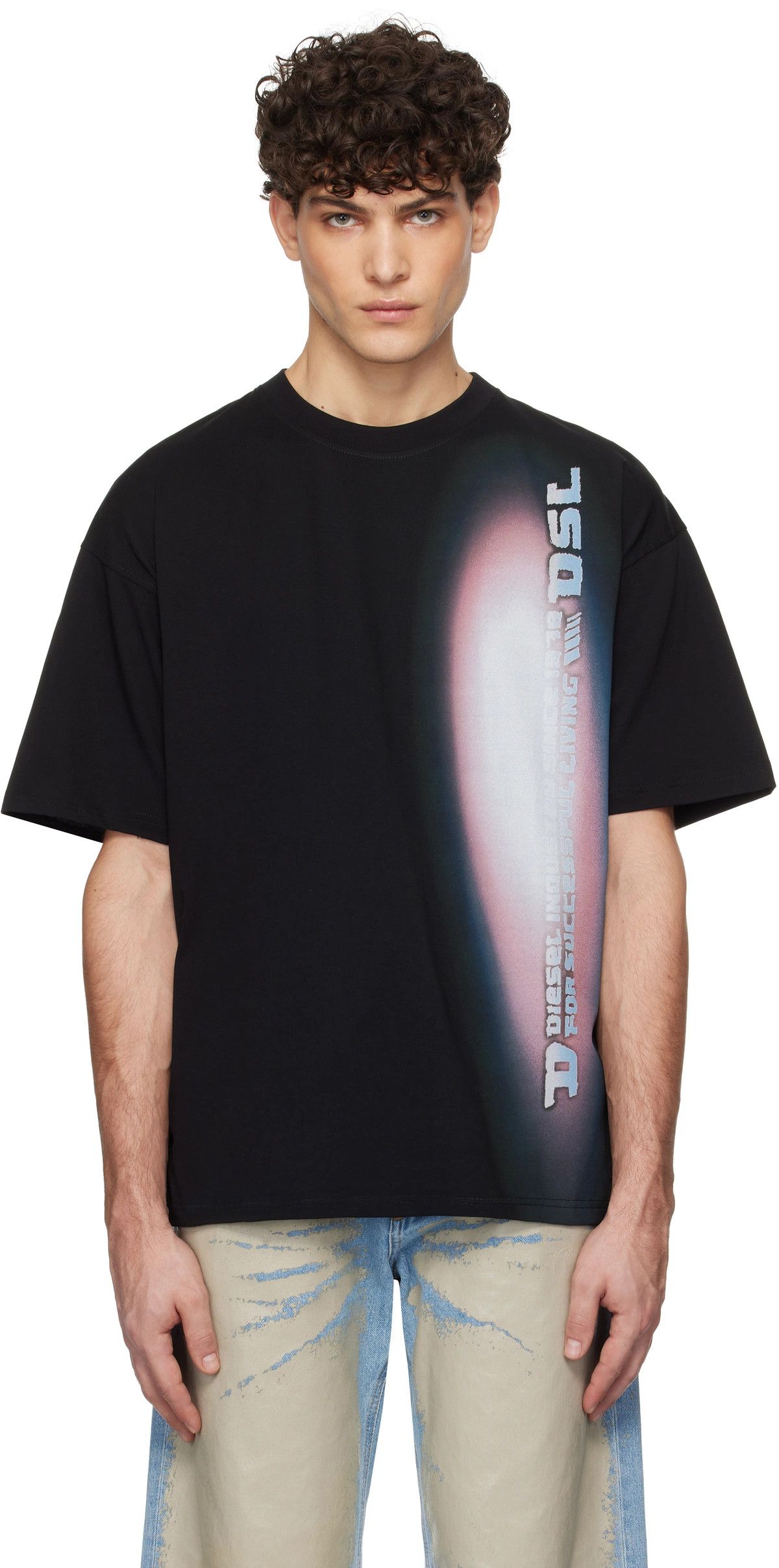 o1mle1025 T-Archie T-Shirt in Black