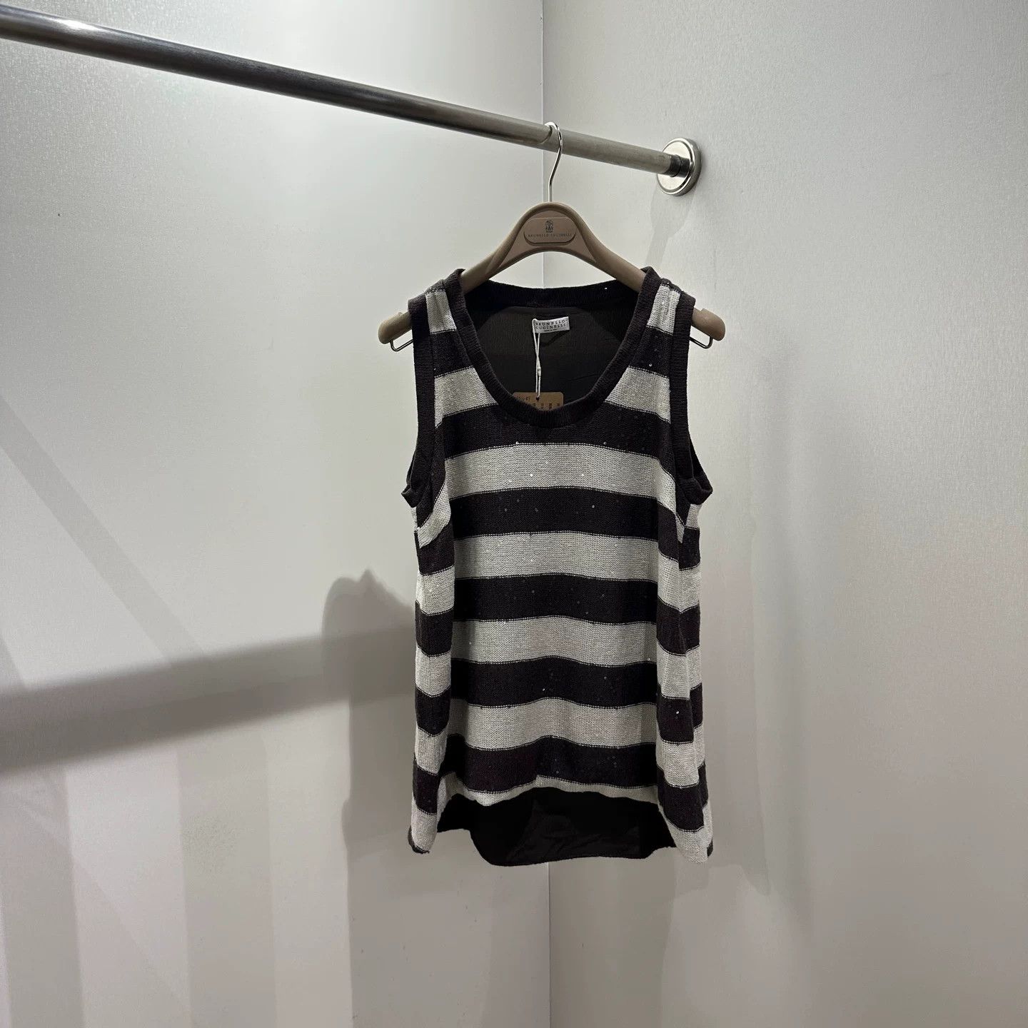 Brunello Cucinelli Brunello Cucinelli Striped Tank Top M Women Size M / US 6-8 / IT 42-44 - 1 Thumbnail
