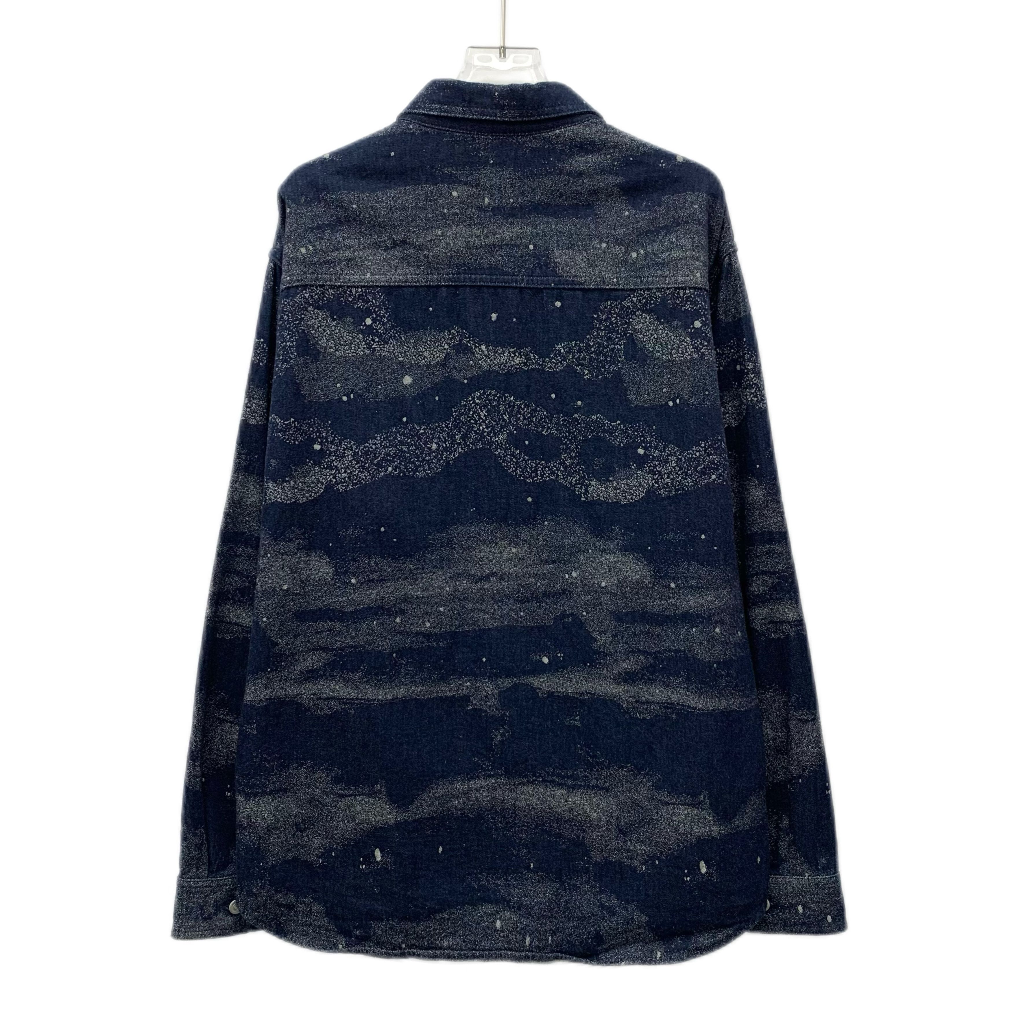 Dior Dior Navy Starry Cotton Button-Up Denim Shirt (Size 41) Size US XS / EU 42 / 0 - 8 Thumbnail