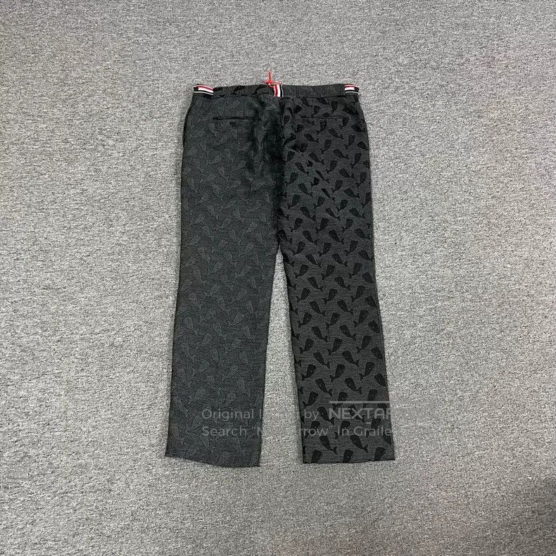 Thom Browne Thom Browne size 5 Yin-yang patched whale wool trousers Size US 30 / EU 46 - 2 Thumbnail