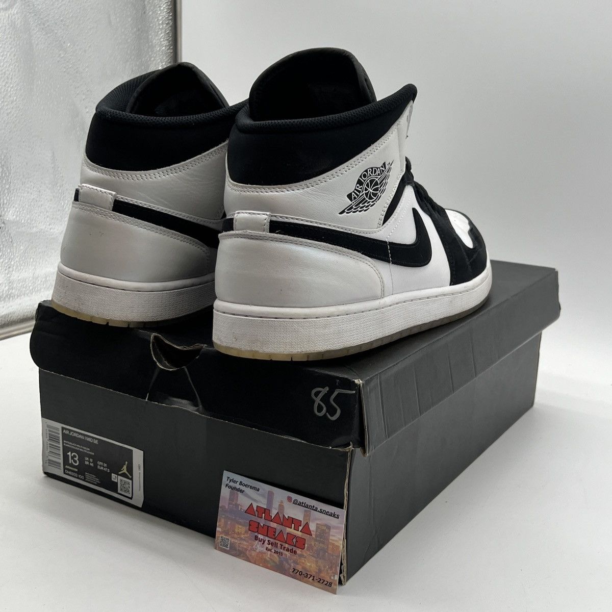 Nike Air Jordan 1 mid Diamond Size US 13 / EU 46 - 5 Thumbnail