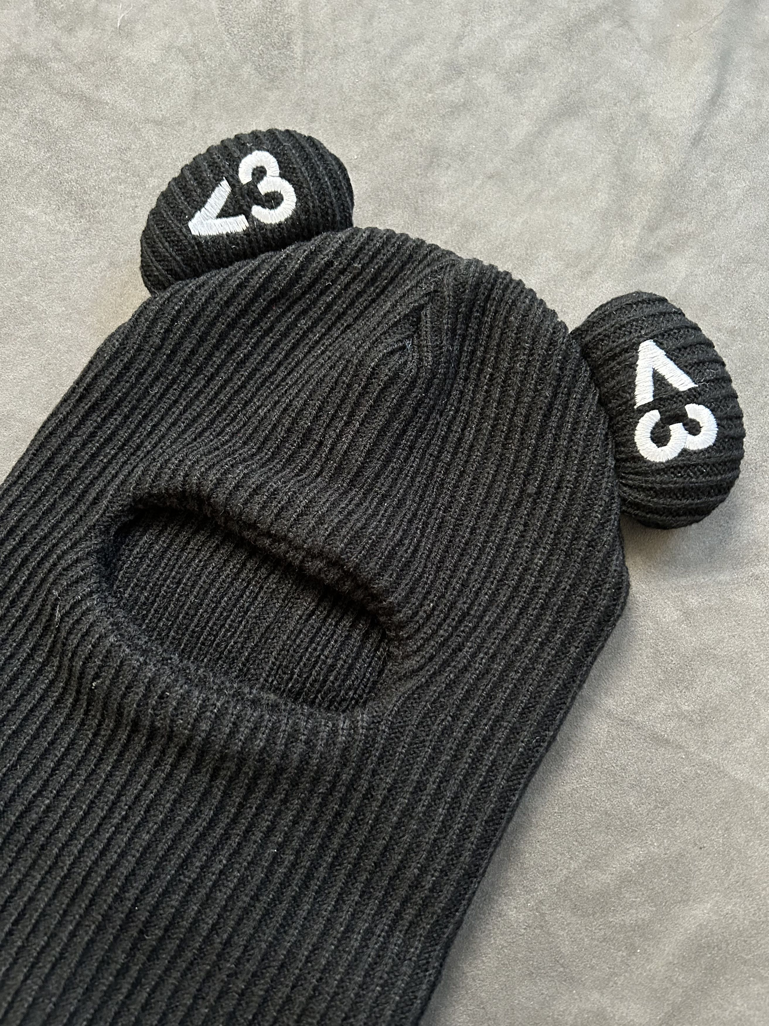 Japanese Brand Deadstock Box Boys Retro Hearts Black Balaclava Ski Mask OS Size ONE SIZE - 2 Thumbnail