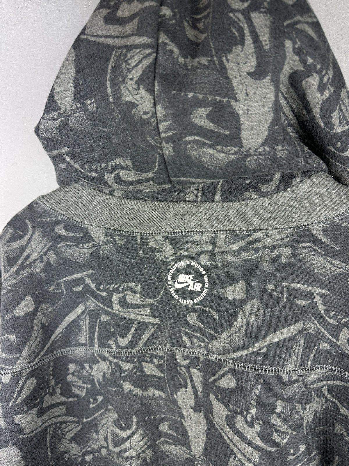 Nike × Vintage Vintage Y2K Nike Baggy Multilogo Zip Up Hoodie Size US L / EU 52-54 / 3 - 18 Thumbnail