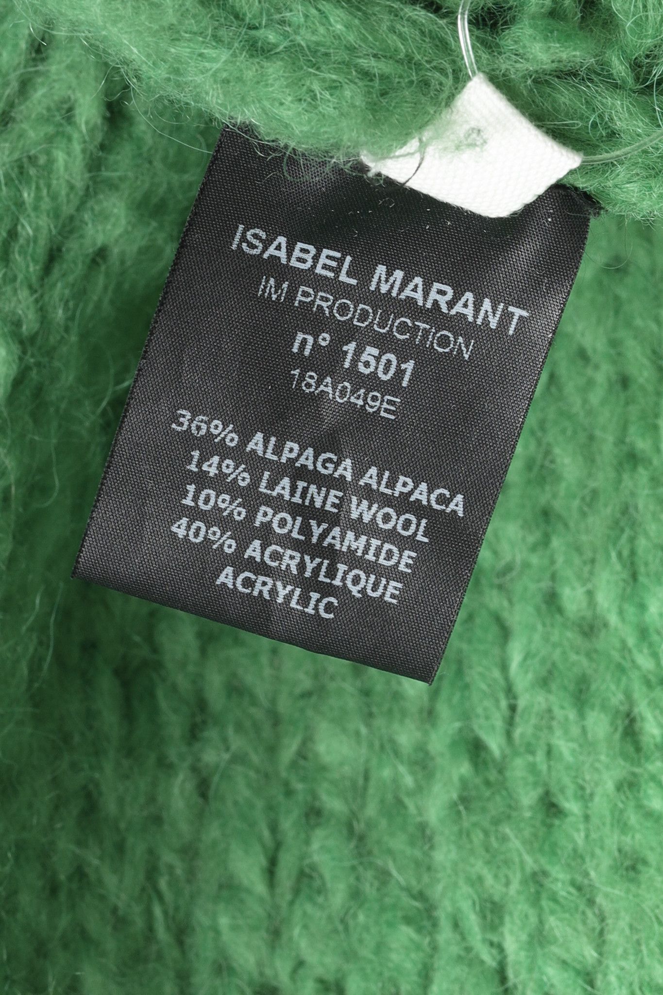 Isabel Marant Etoile Isabel Marant Étoile Green Oversized Alpaca Wool Sweater Size XS / US 0-2 / IT 36-38 - 8 Thumbnail