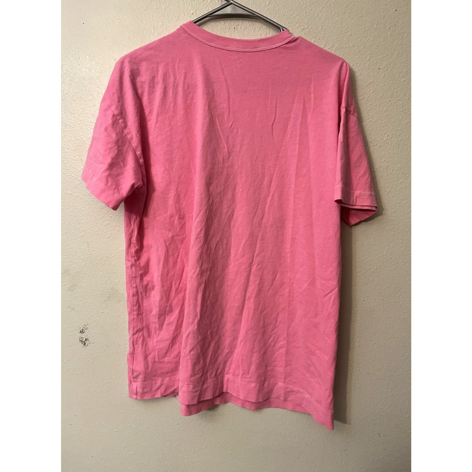 Old Navy VINTAGE Old Navy Everywear Womens Solid Pink Cotton Round Neck Short Sleeve Shirt M Size M / US 6-8 / IT 42-44 - 3 Thumbnail