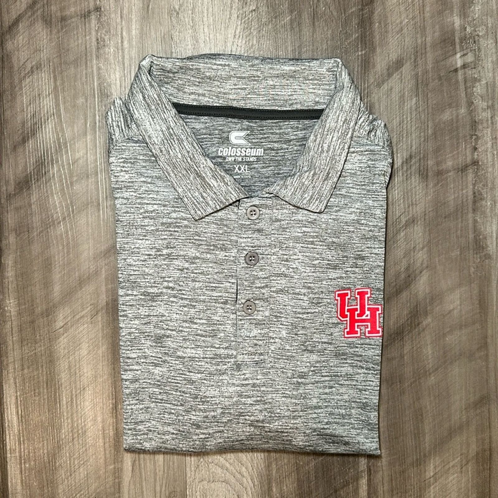 Colosseum Athletics Houston Cougars Colosseum Polo - 2XL Size US XXL / EU 58 / 5 - 1 Thumbnail