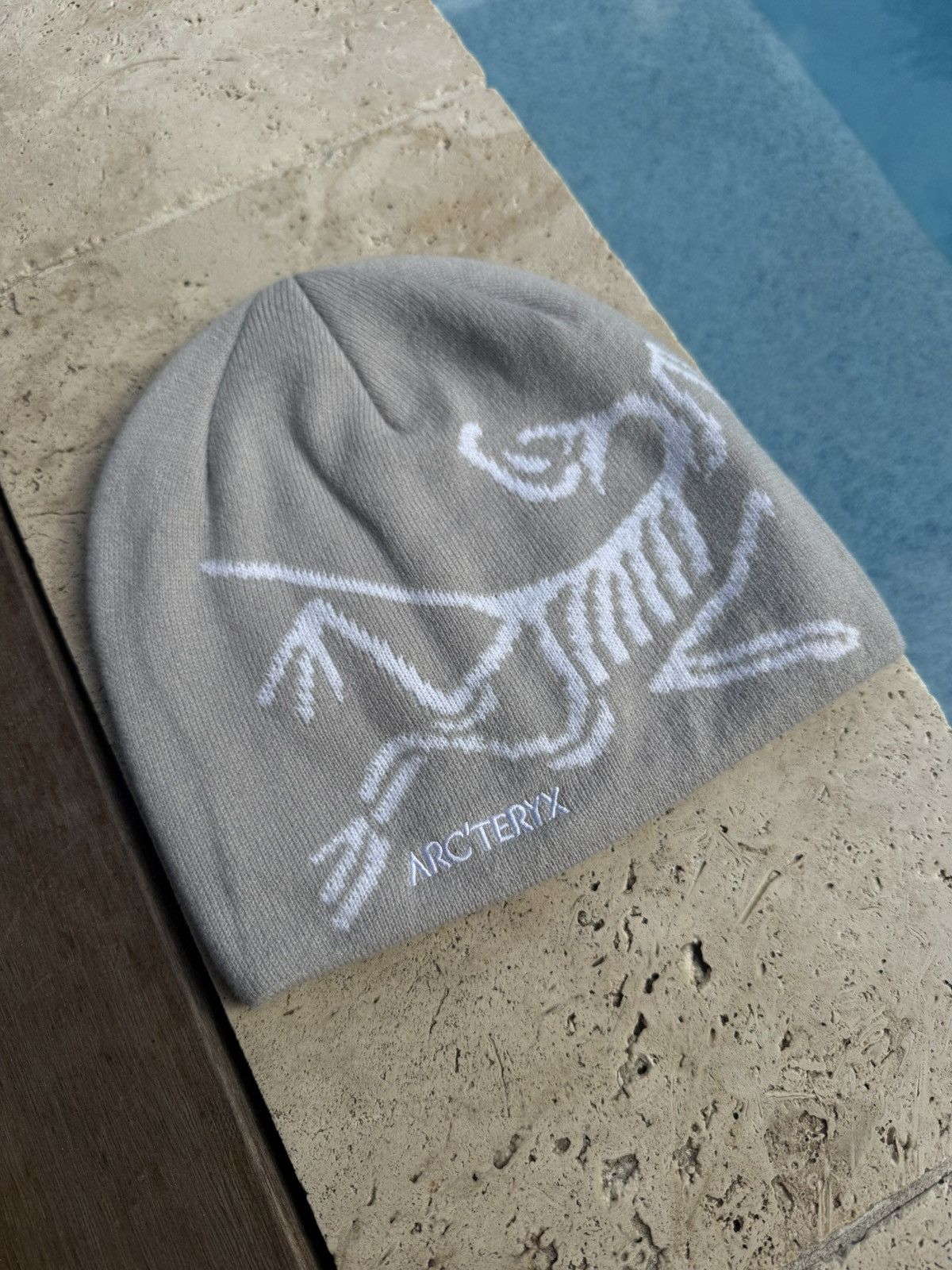 Other Bird Logo Beanie - Grey & White Size ONE SIZE - 1 Thumbnail