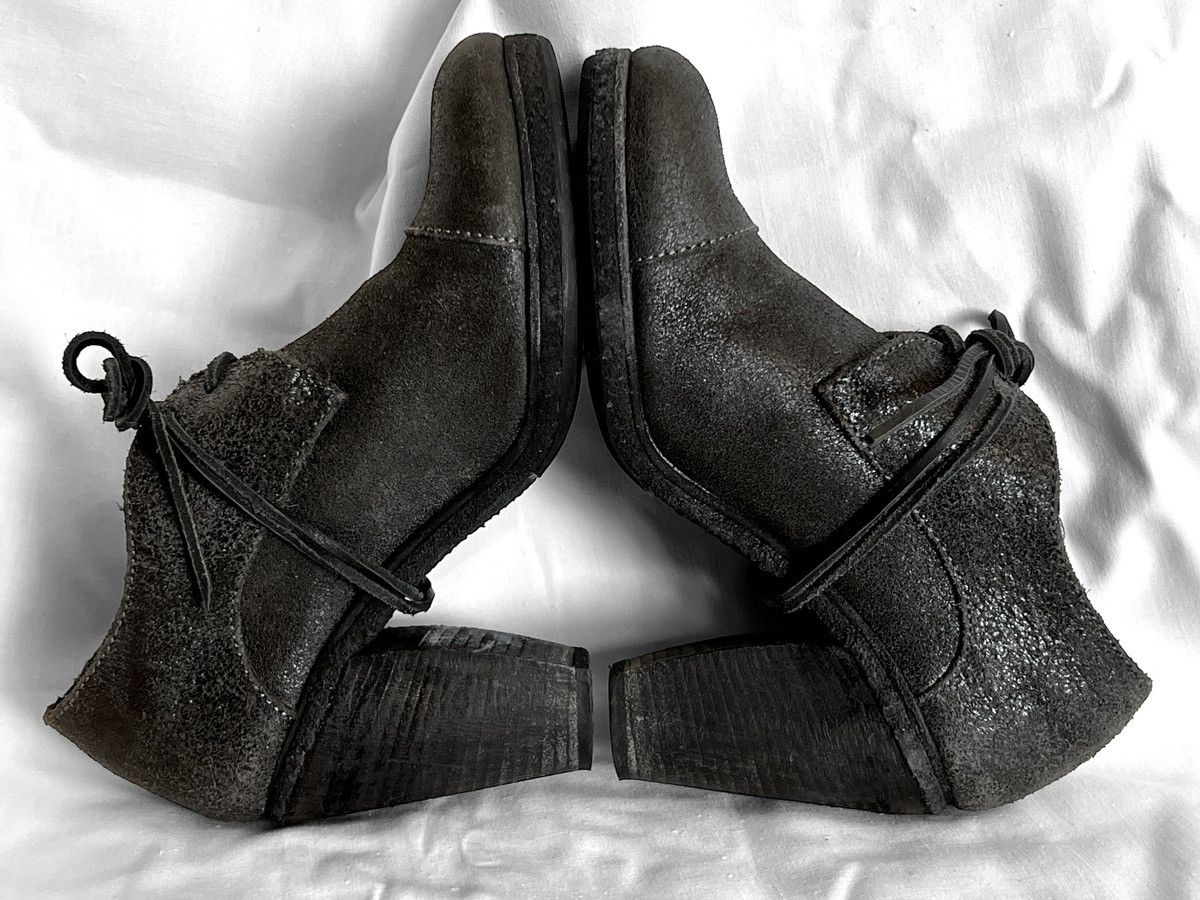 10sei0otto Stunning Artisanal 10sei0otto Anthracite Horse Leather Boots Size US 8 / IT 38 - 6 Thumbnail