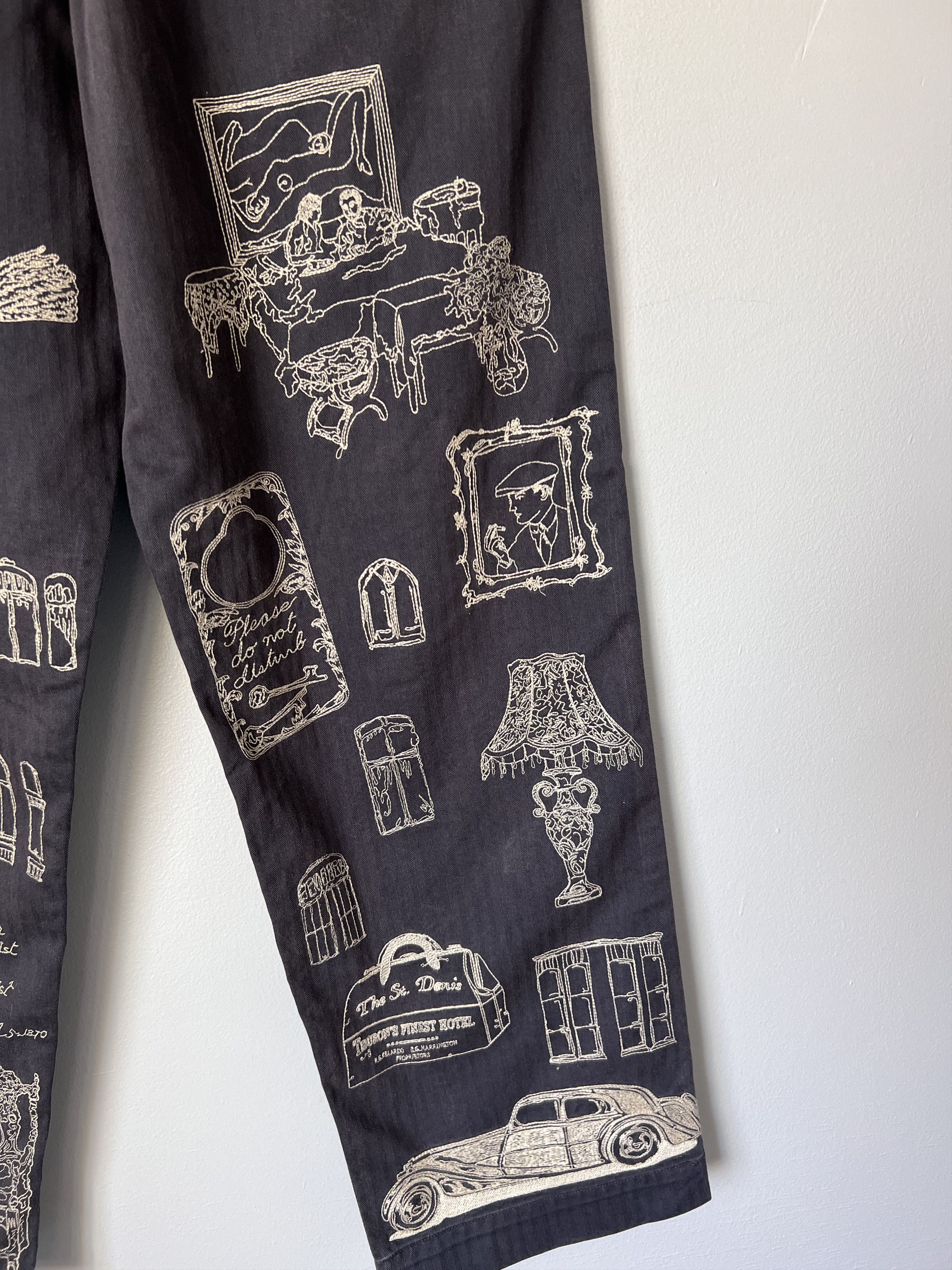 Samuel Zelig Samuel Zelig St. Denis Hotel Pants in Navy Size US 32 / EU 48 - 9 Thumbnail