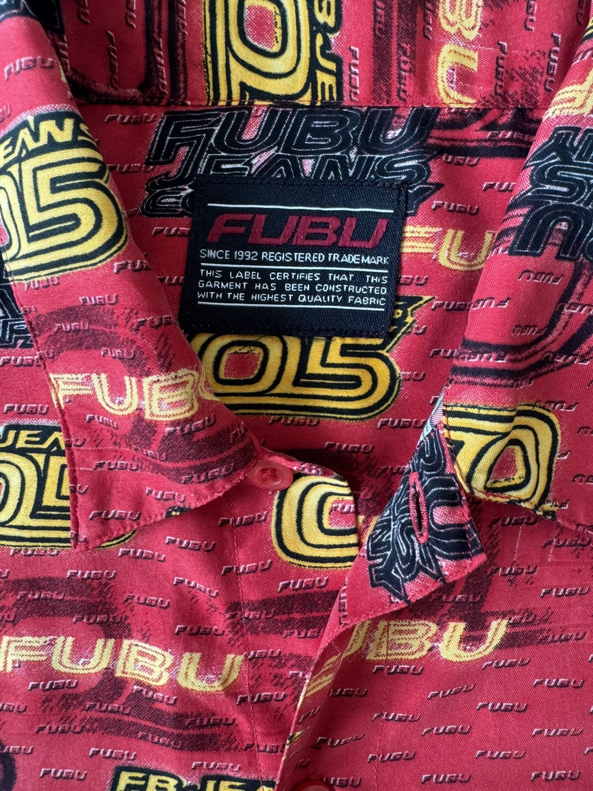 Fubu Fubu All-Over Print Button Down(Short sleeve) Size US S / EU 44-46 / 1 - 3 Thumbnail