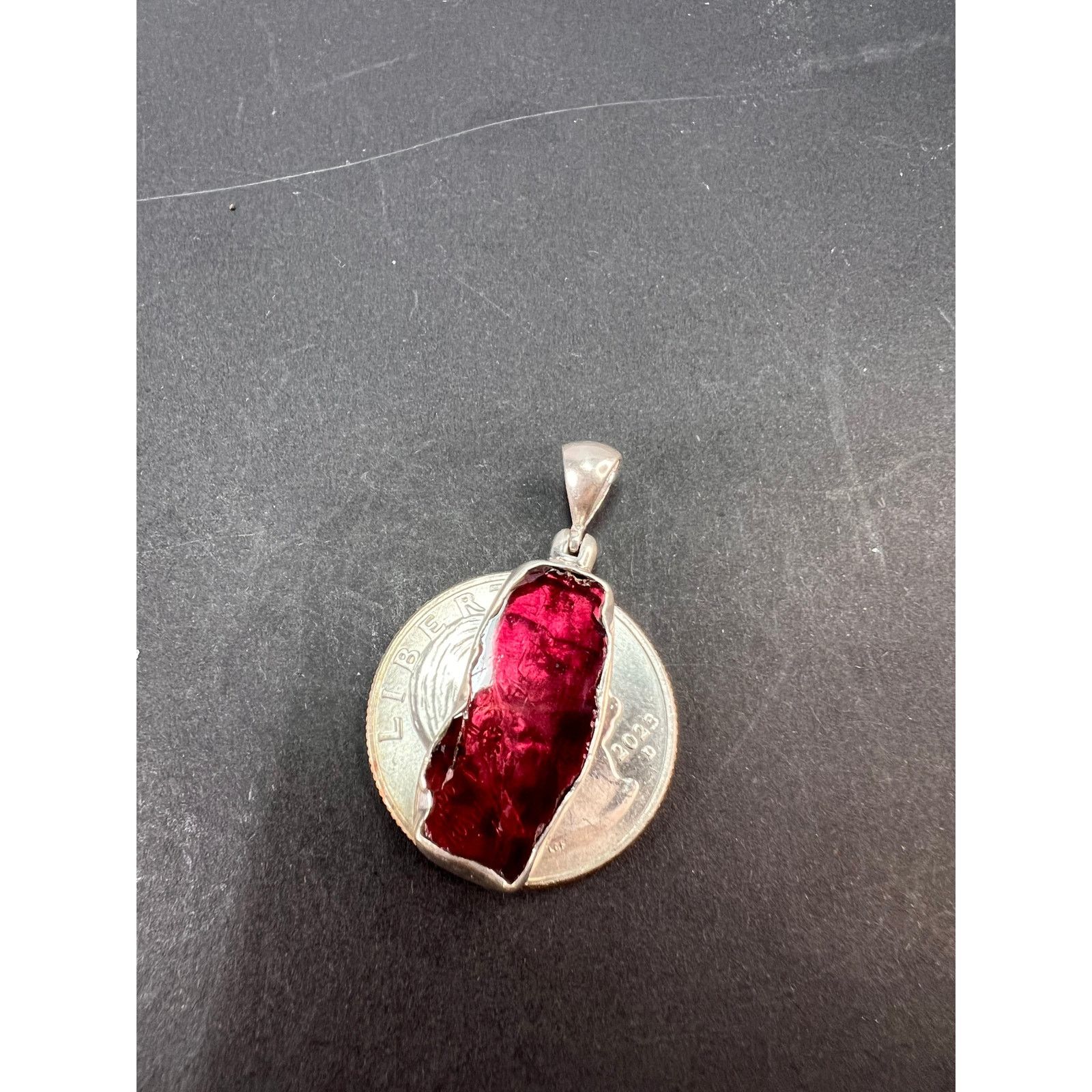 Other NEW Rubellite pink tourmaline 925 pendant 2.71 grams Size ONE SIZE - 2 Thumbnail