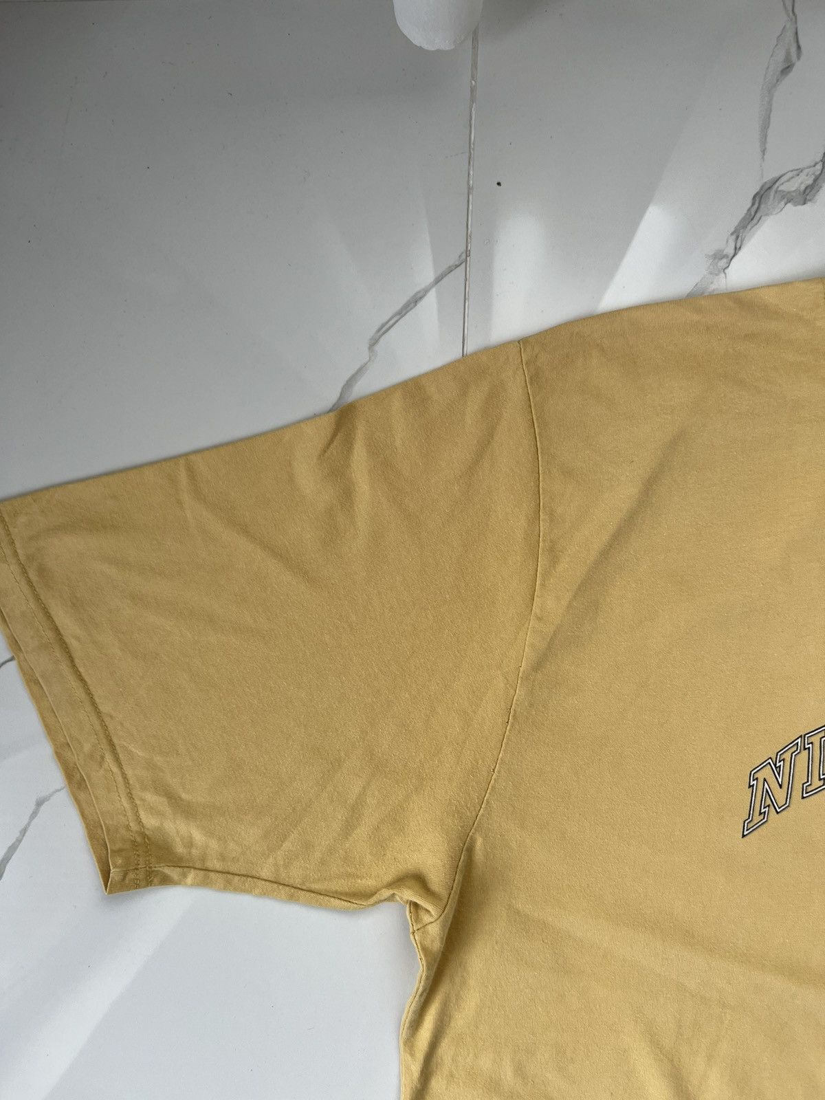 Nike × Vintage 90's RARE NIKE RETRO EST 1971 SWOOSH LOGO Y2K TEE Size US L / EU 52-54 / 3 - 4 Thumbnail