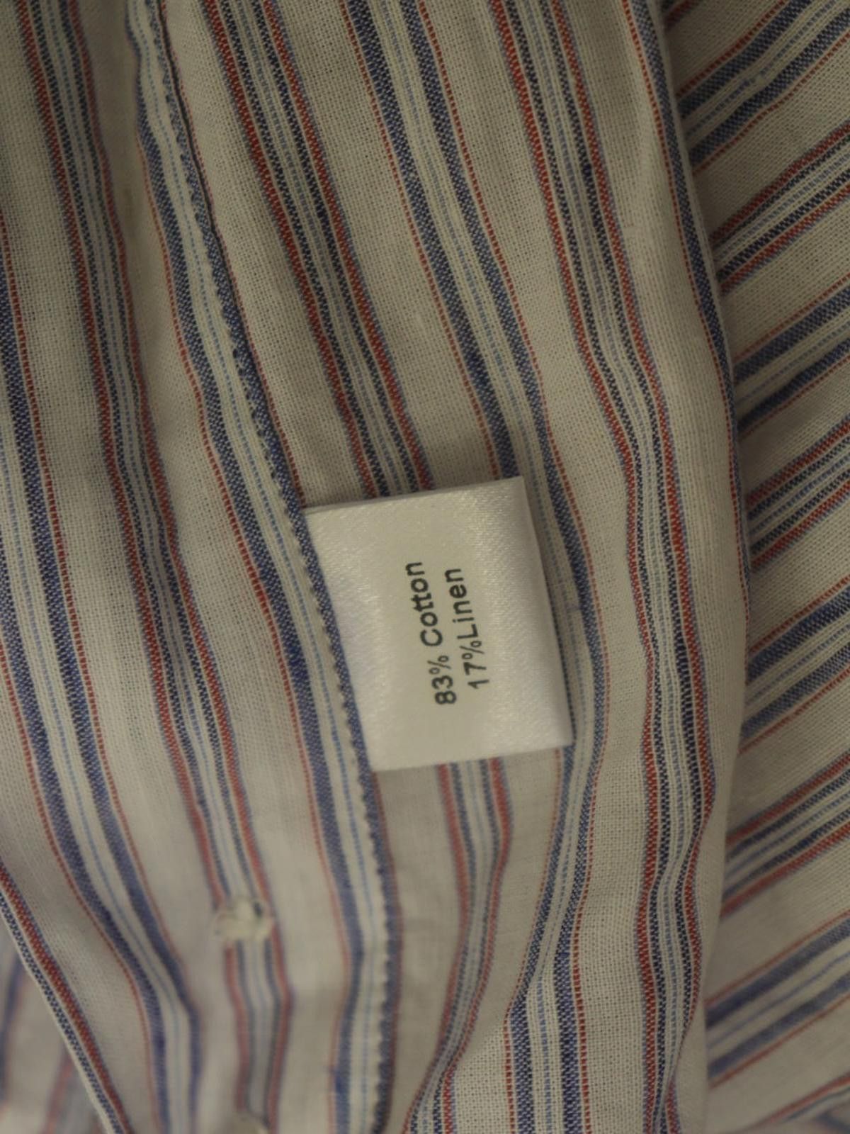 Emmett Emmett Multi Striped Cotton Collared Button-Up Shirt Size L Size US L / EU 52-54 / 3 - 10 Thumbnail