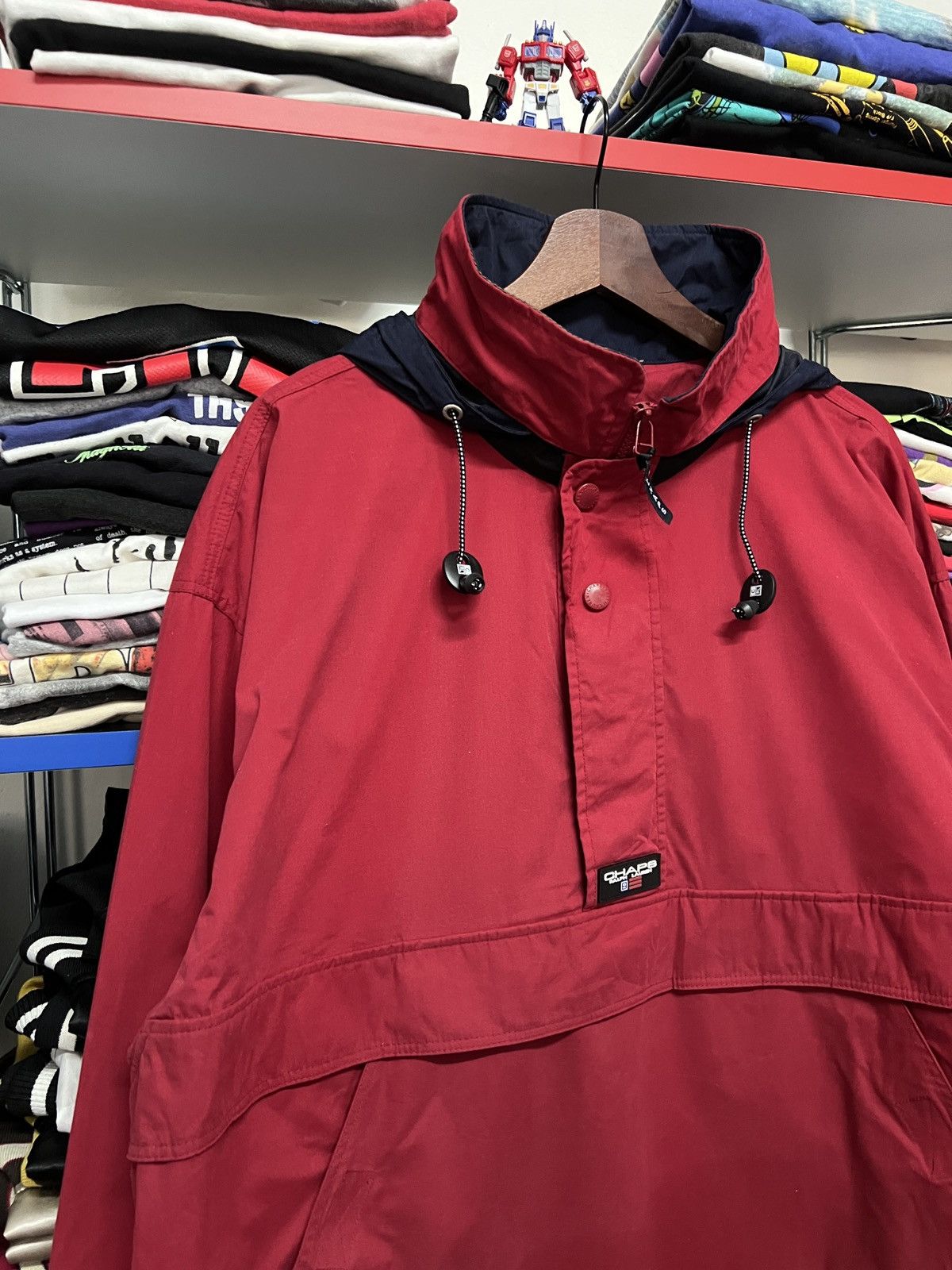 Chaps Ralph Lauren Vintage 90s Chaps Ralph Lauren Anorak Hoodie Jacket Size US XL / EU 56 / 4 - 4 Thumbnail