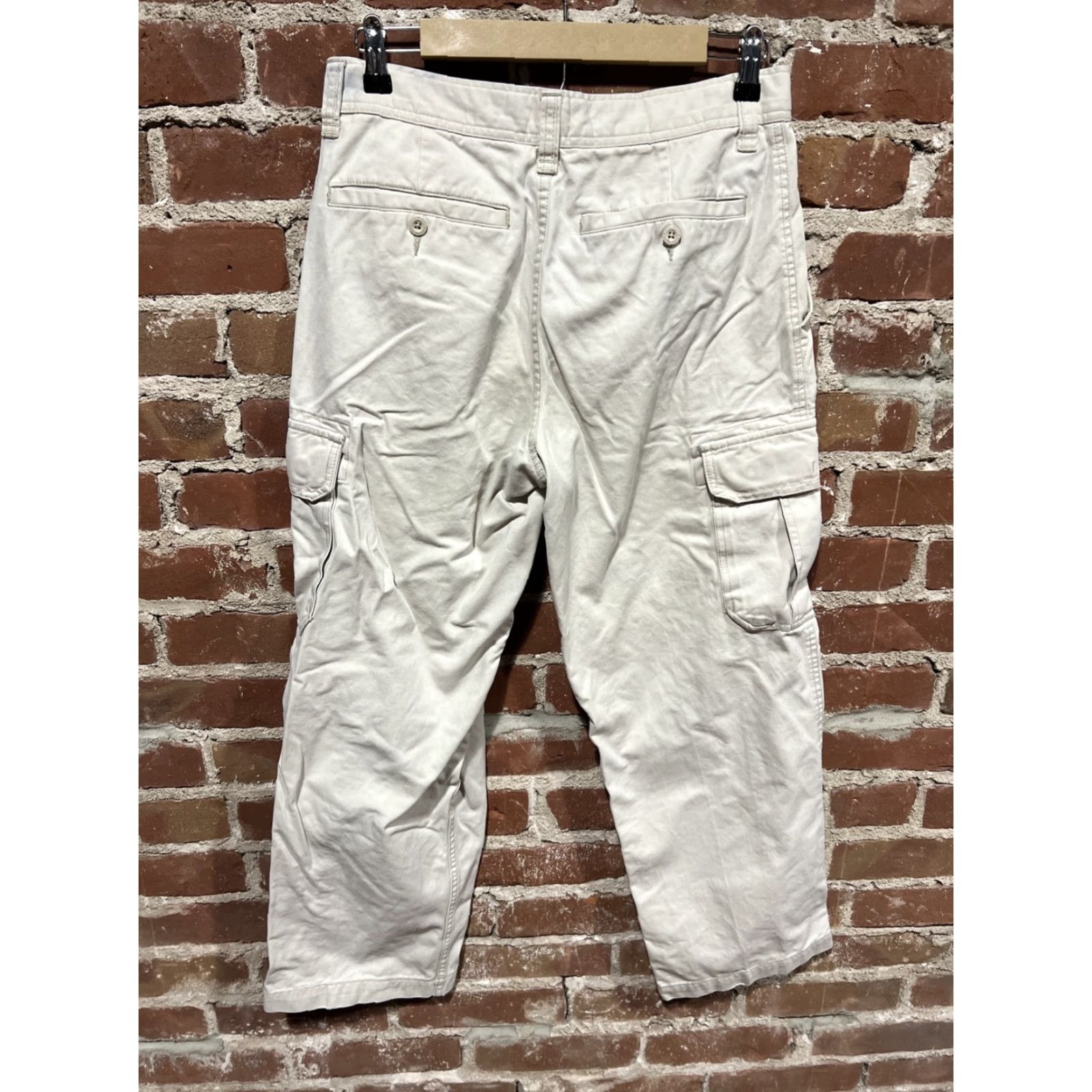 Old Navy VINTAGE Old Navy Pants Mens 30x32 Beige Cargo Cotton Pockets Y2K Size US 30 / EU 46 - 3 Thumbnail