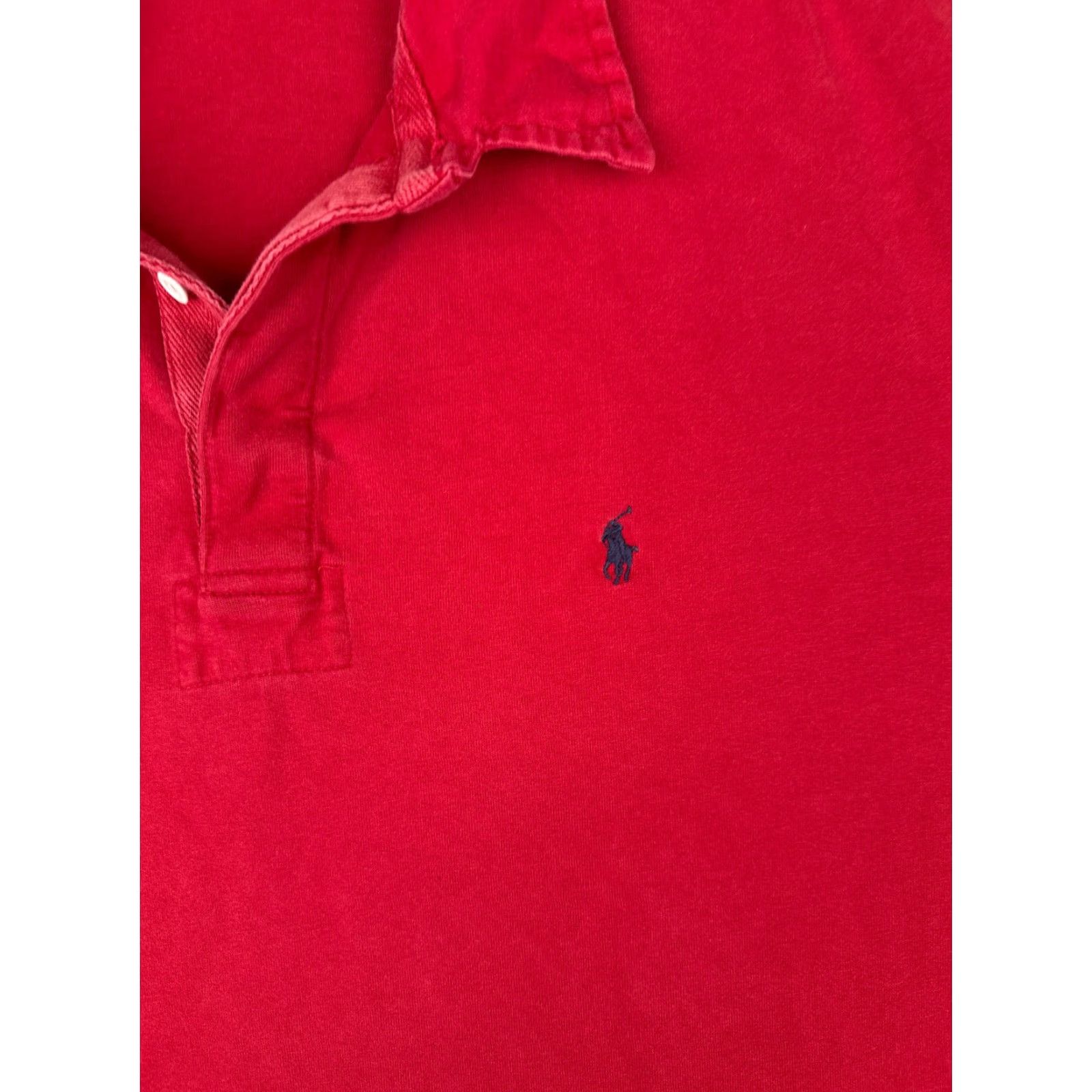 Ralph Lauren VINTAGE Ralph Lauren Polo Shirt Men XL Red Cotton Long Sleeve Size US XL / EU 56 / 4 - 6 Thumbnail