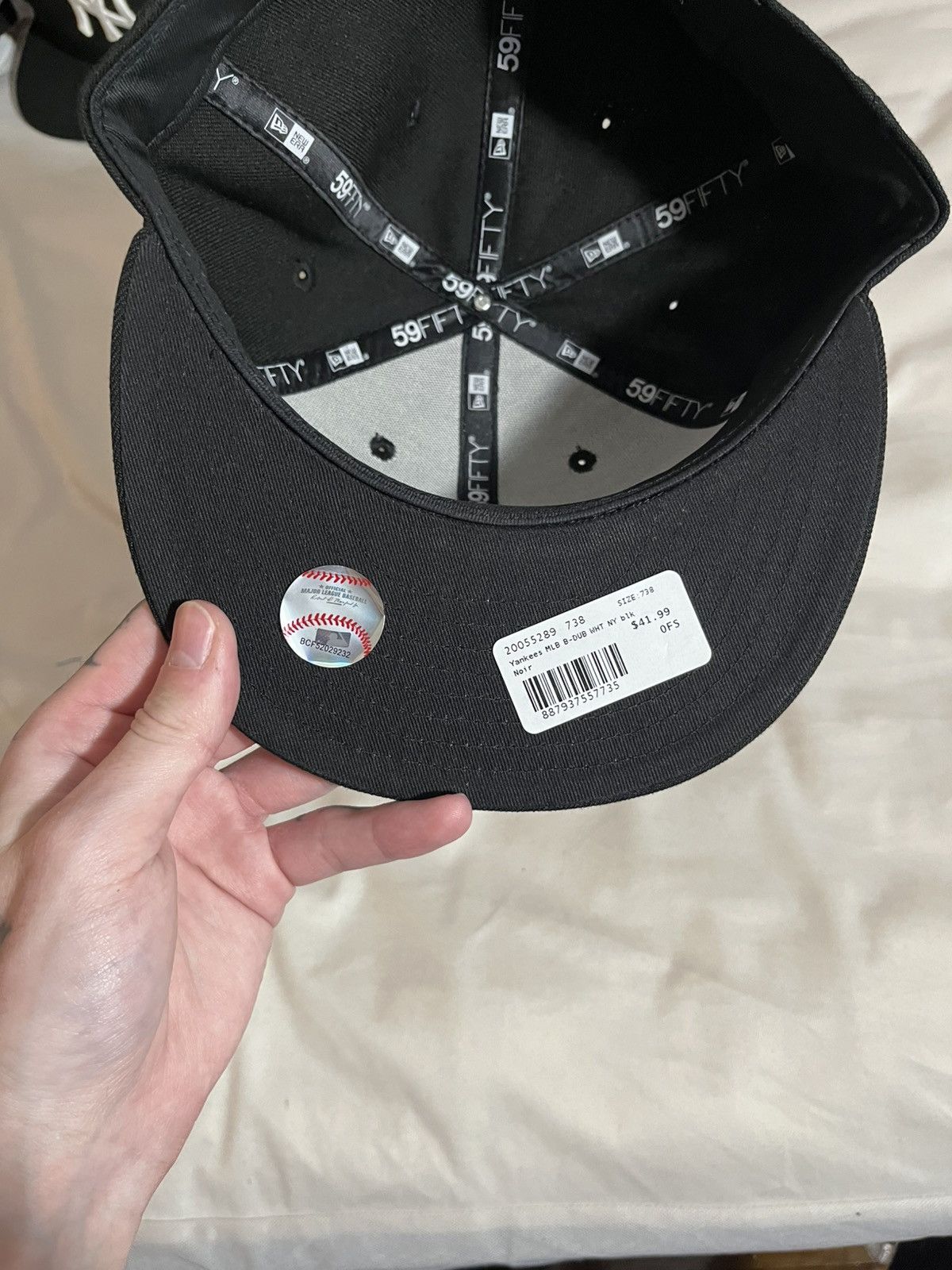 New York Yankees Ny yankees fitted hat 59fifty size 7 3/8 Size ONE SIZE - 3 Thumbnail